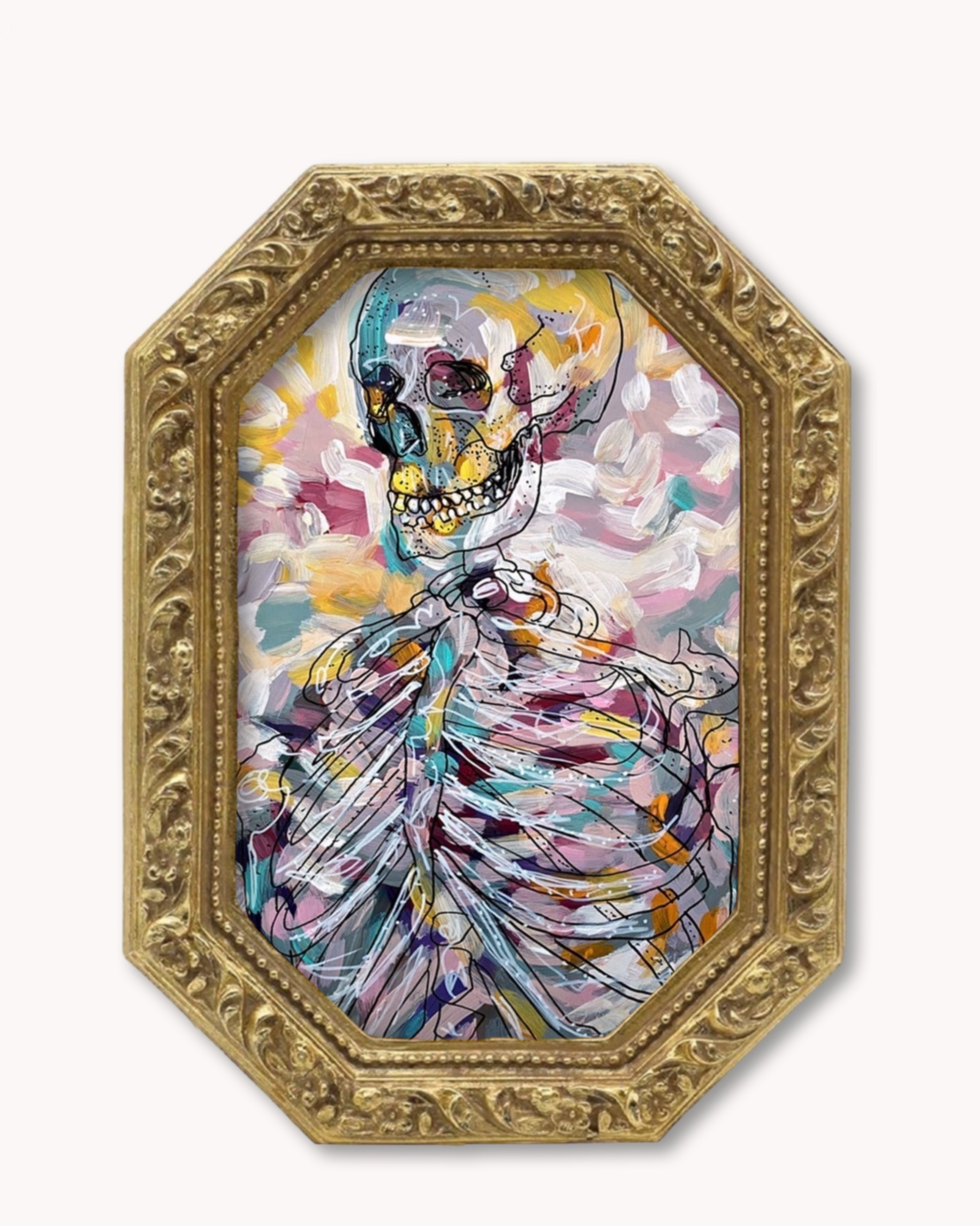 Pastel Skeleton Power Trinket Tray