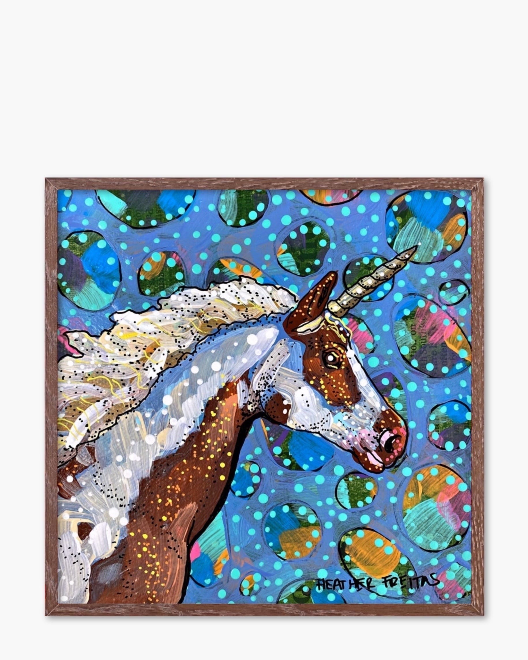 Painted Unicorn - Limited Edition Signed Paper Printt