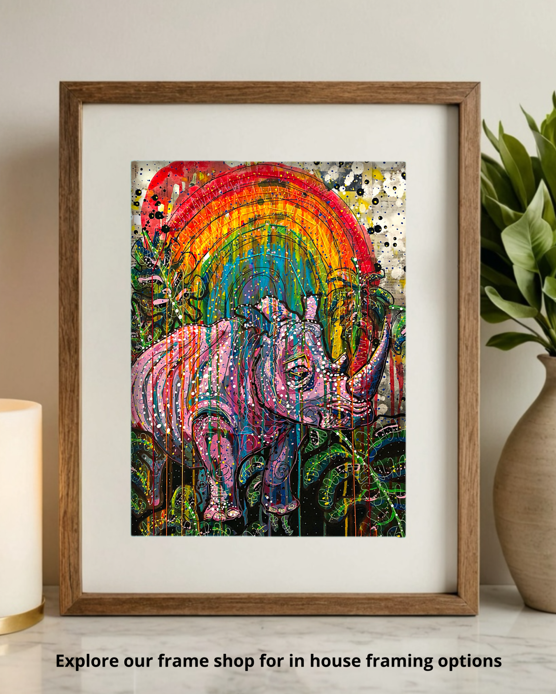 Save The Fat Unicorn - Limited Edition Small Paper Print