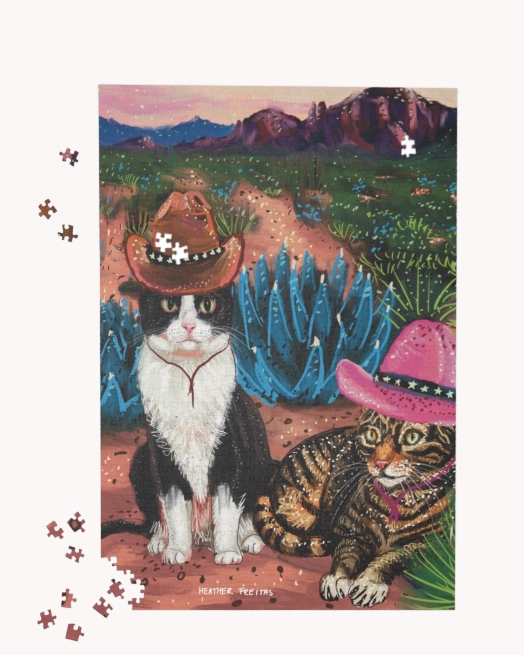 Cowboy Cats Limited Edition Puzzle