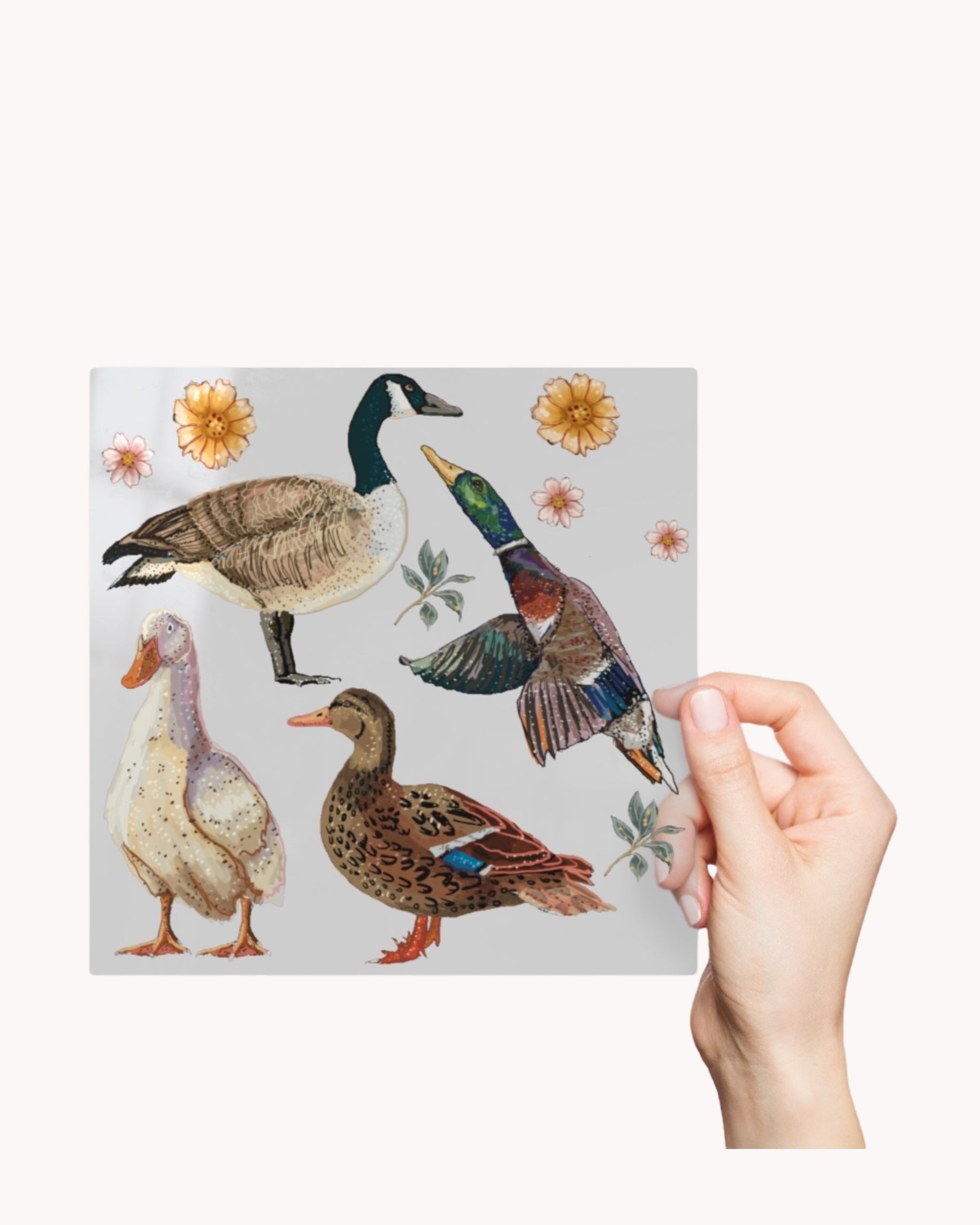 Duck Duck Goose Permanent Stickers