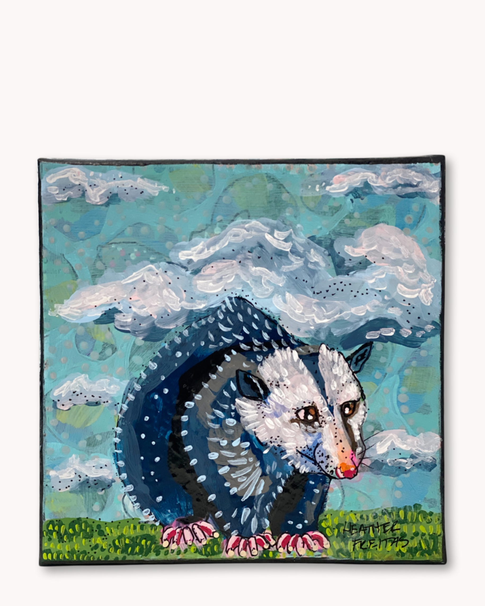 Sunday Day Opossum ( original painting )