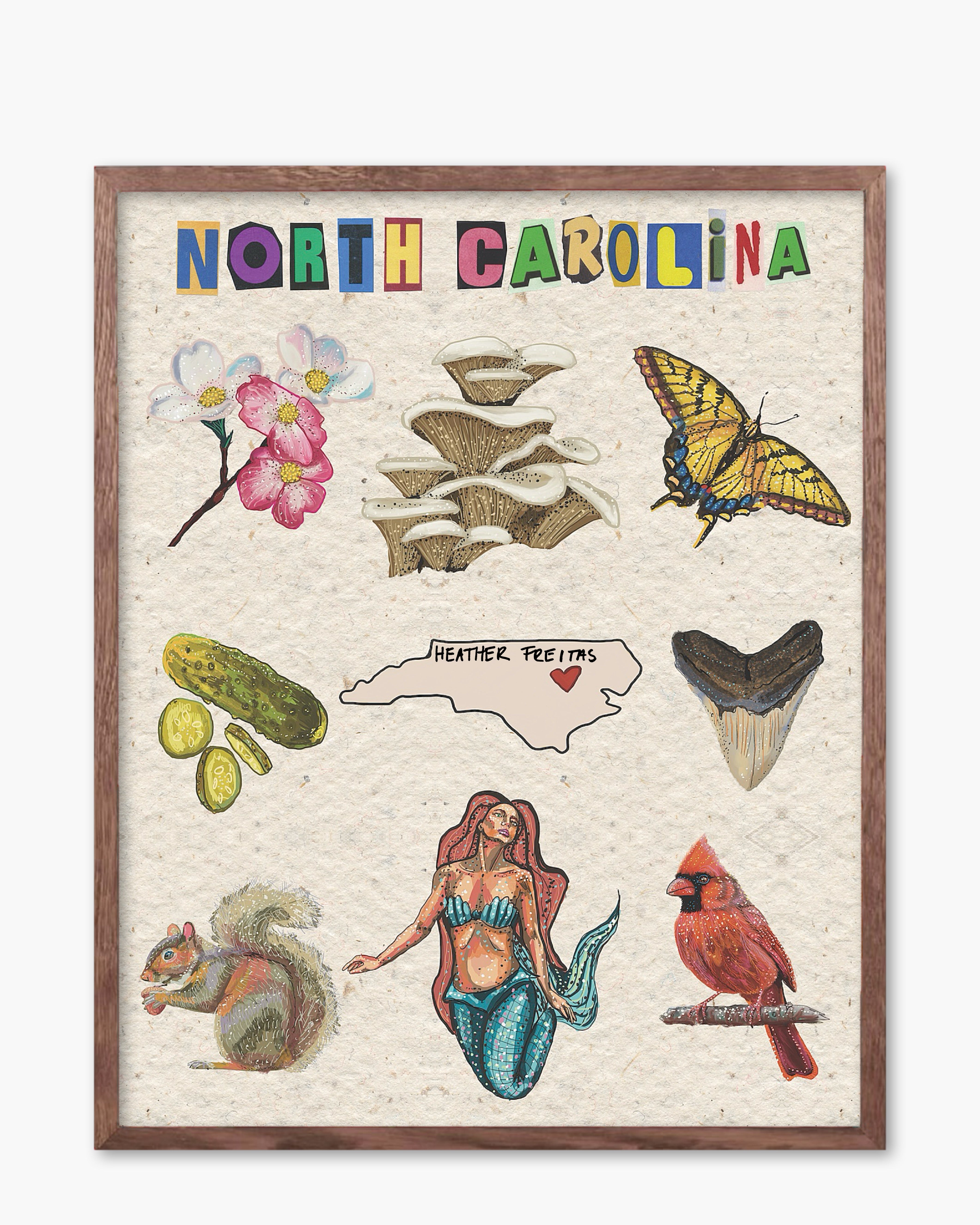 North Carolina - Limited Edition Signed Paper Print