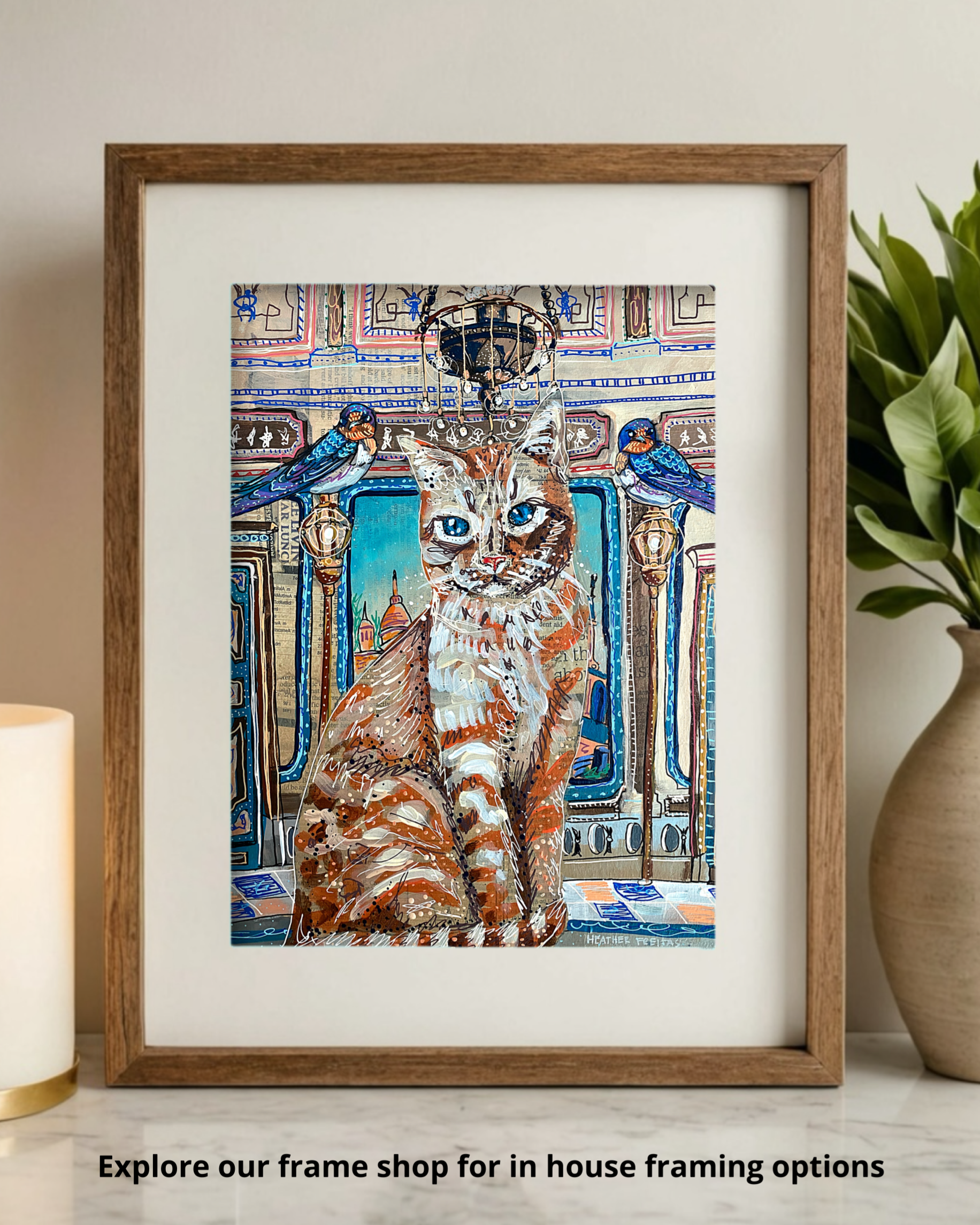 Royal Tabby Cat - Limited Edition Print