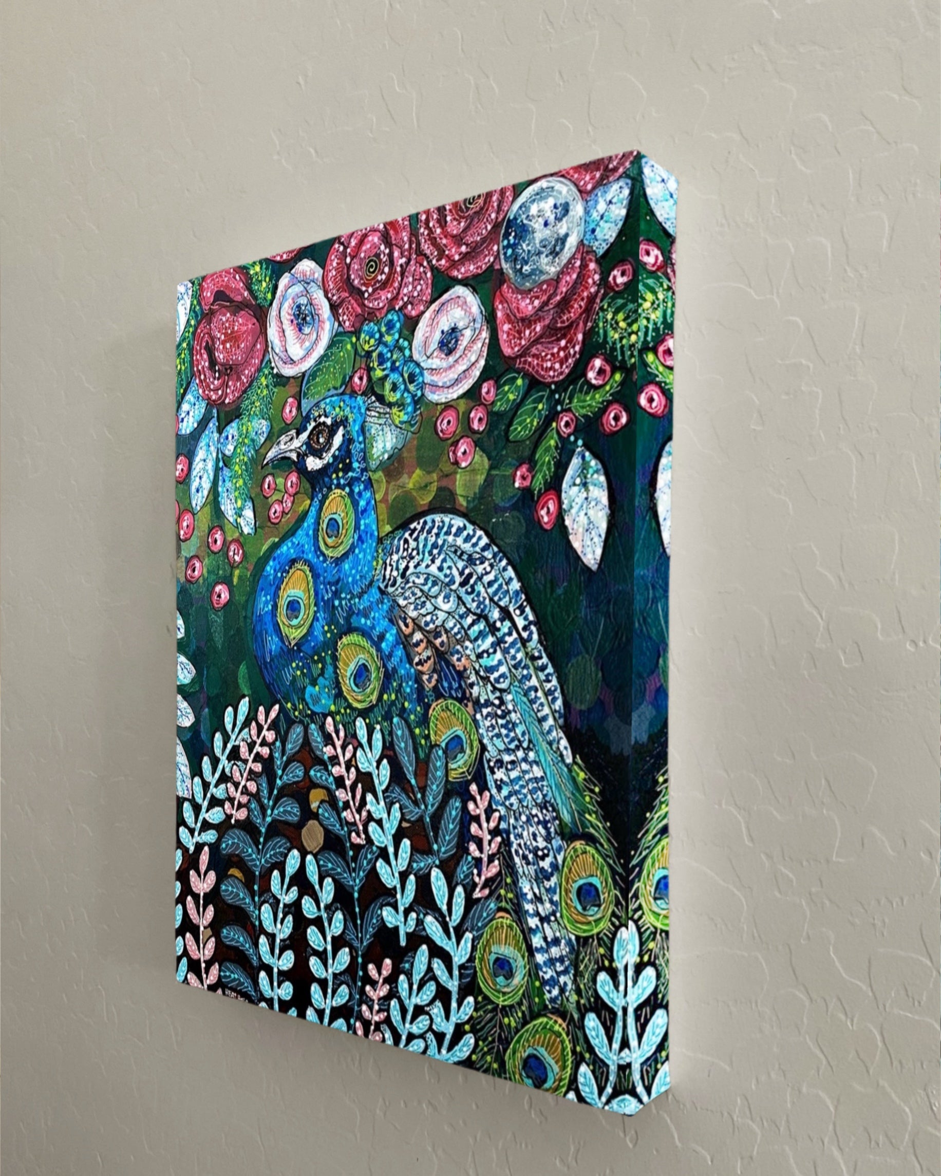 Blue Boy Peacock - Limited Edition Print