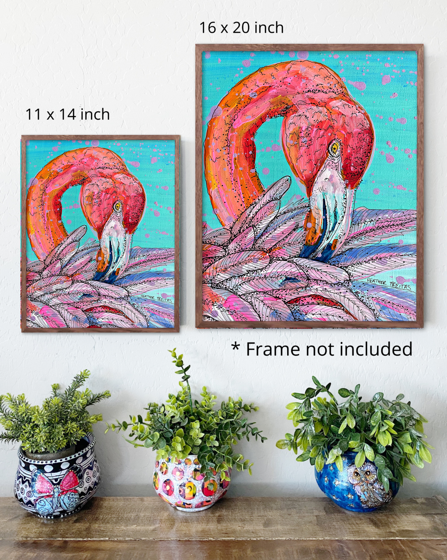 Garnet Flamingo - Limited Edition Print