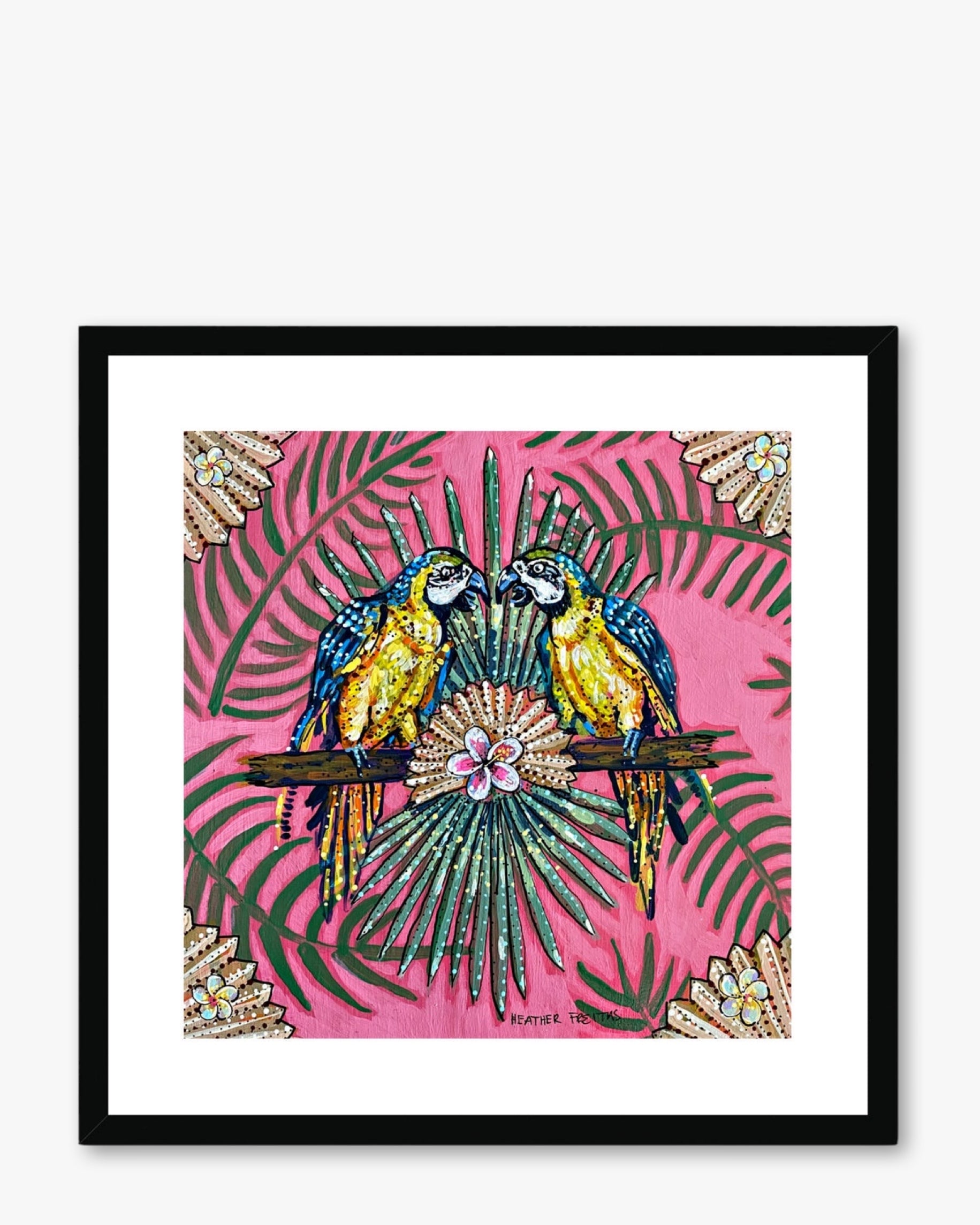 Parrot Paradise Framed & Mounted Print