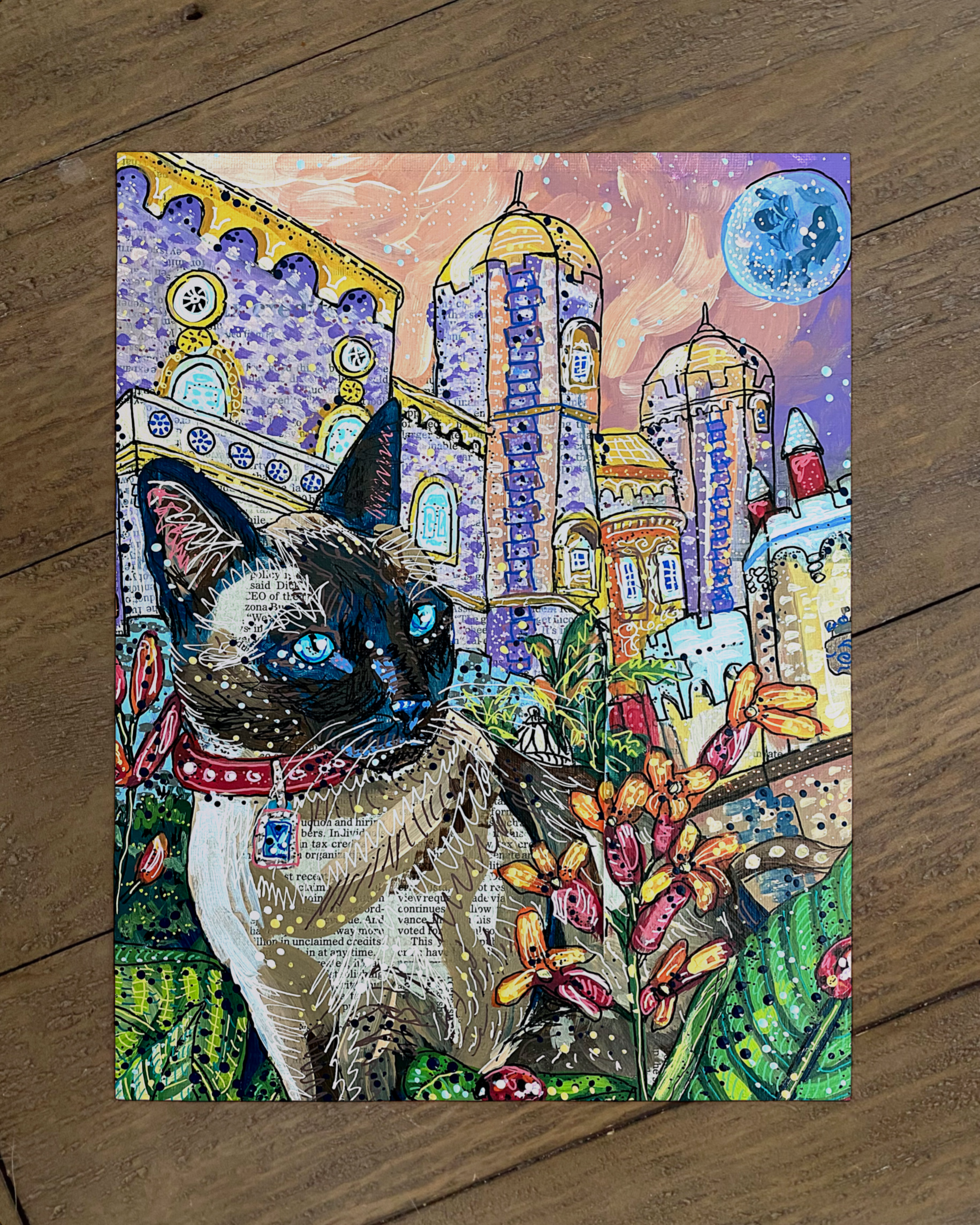 Moon Castle Cat - Limited Edition Print