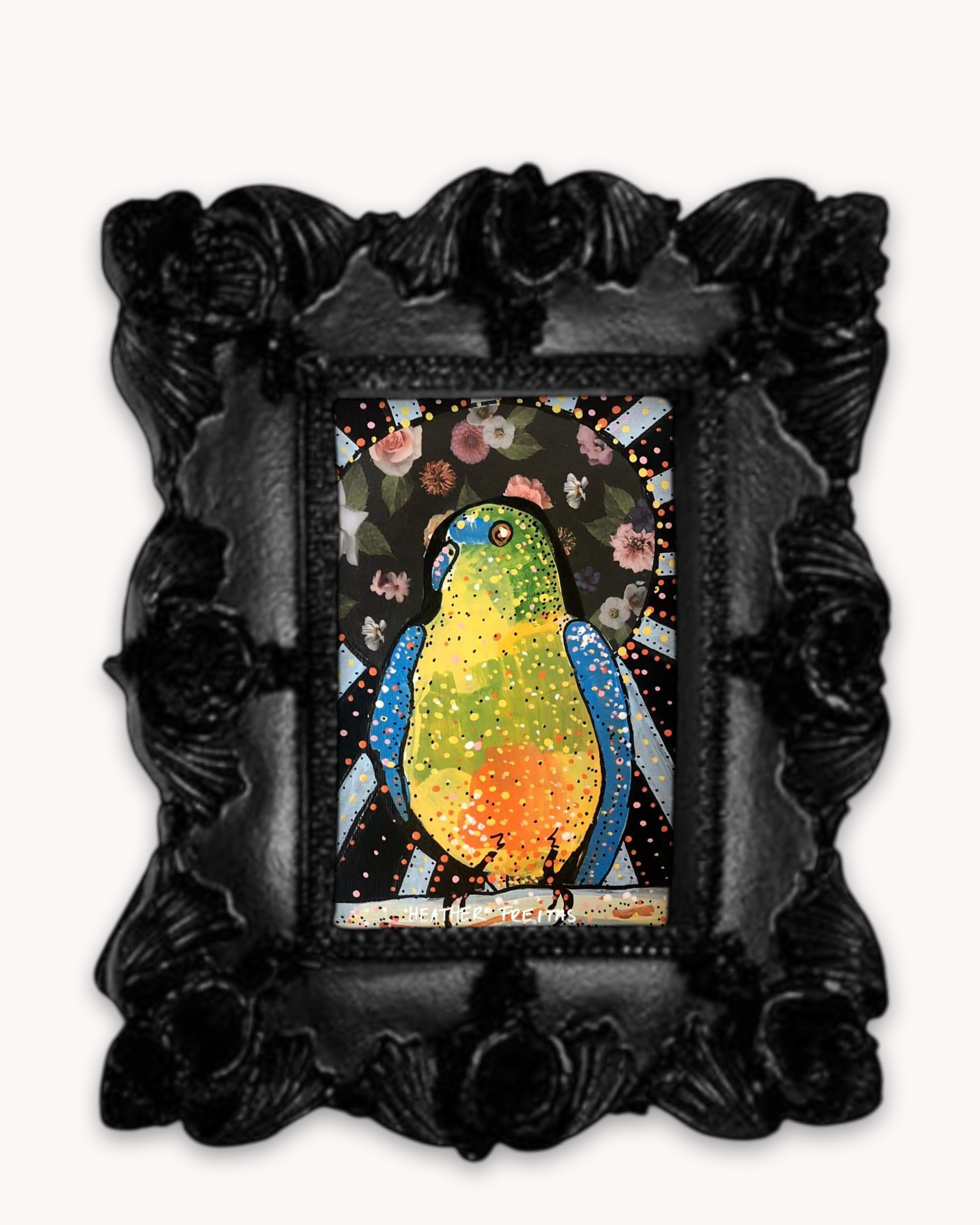 Thick Billed Parrot Framed Magnet