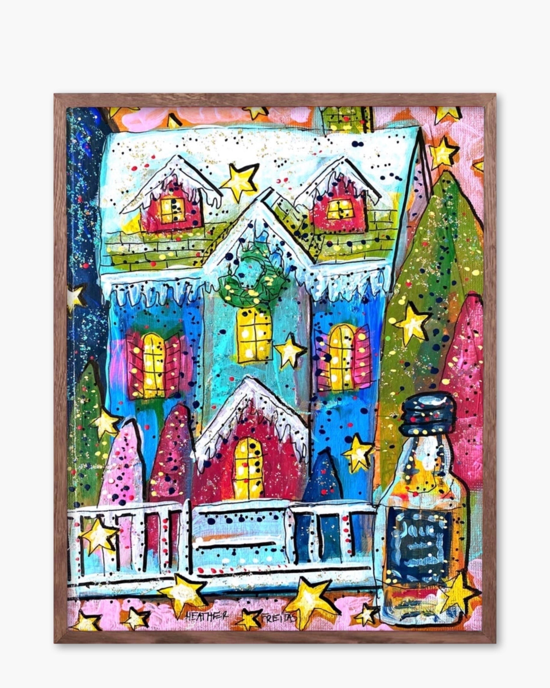 White Glitter Christmas - Limited Edition Signed Paper Print