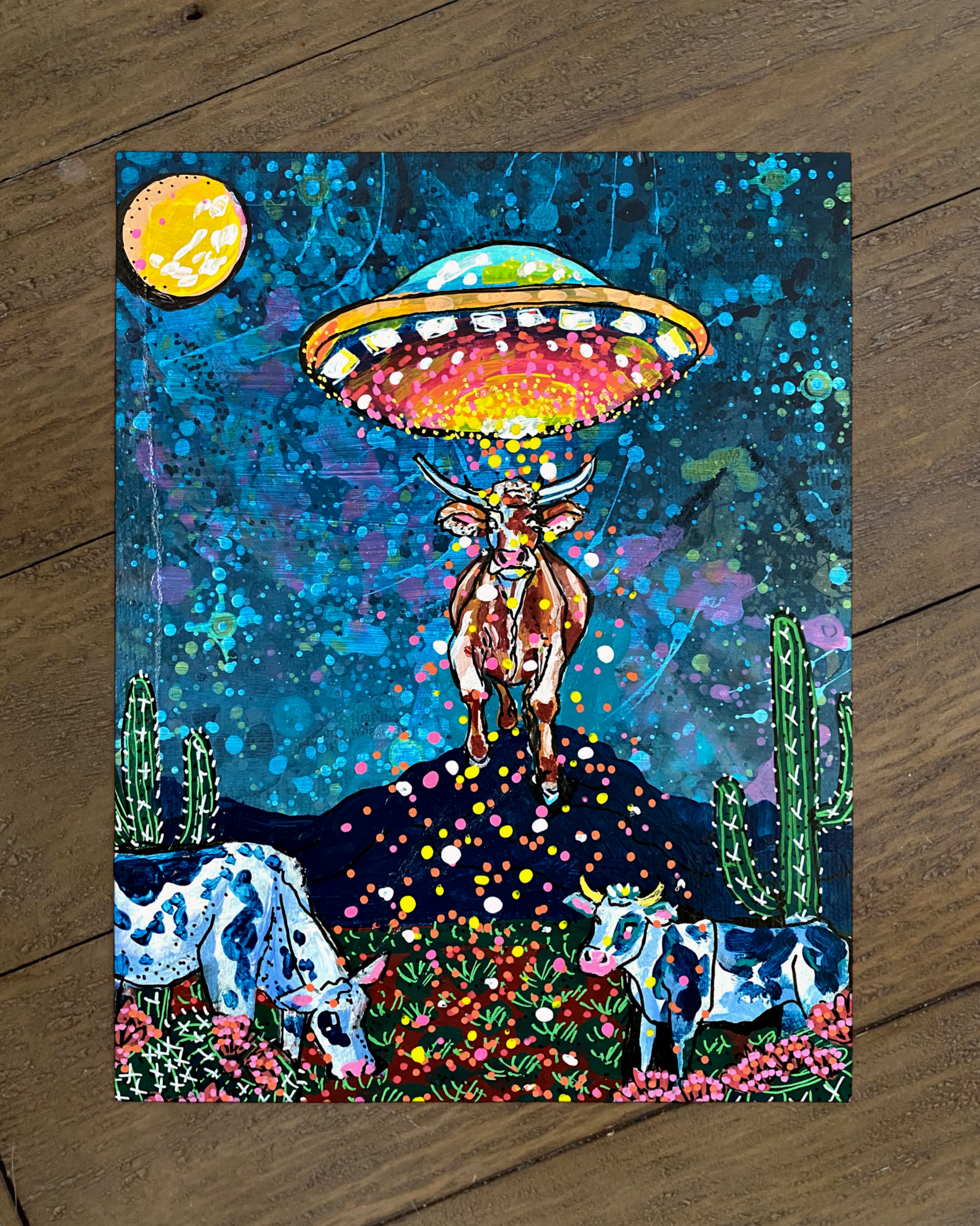 Desert Cow UFO - Limited Edition Print