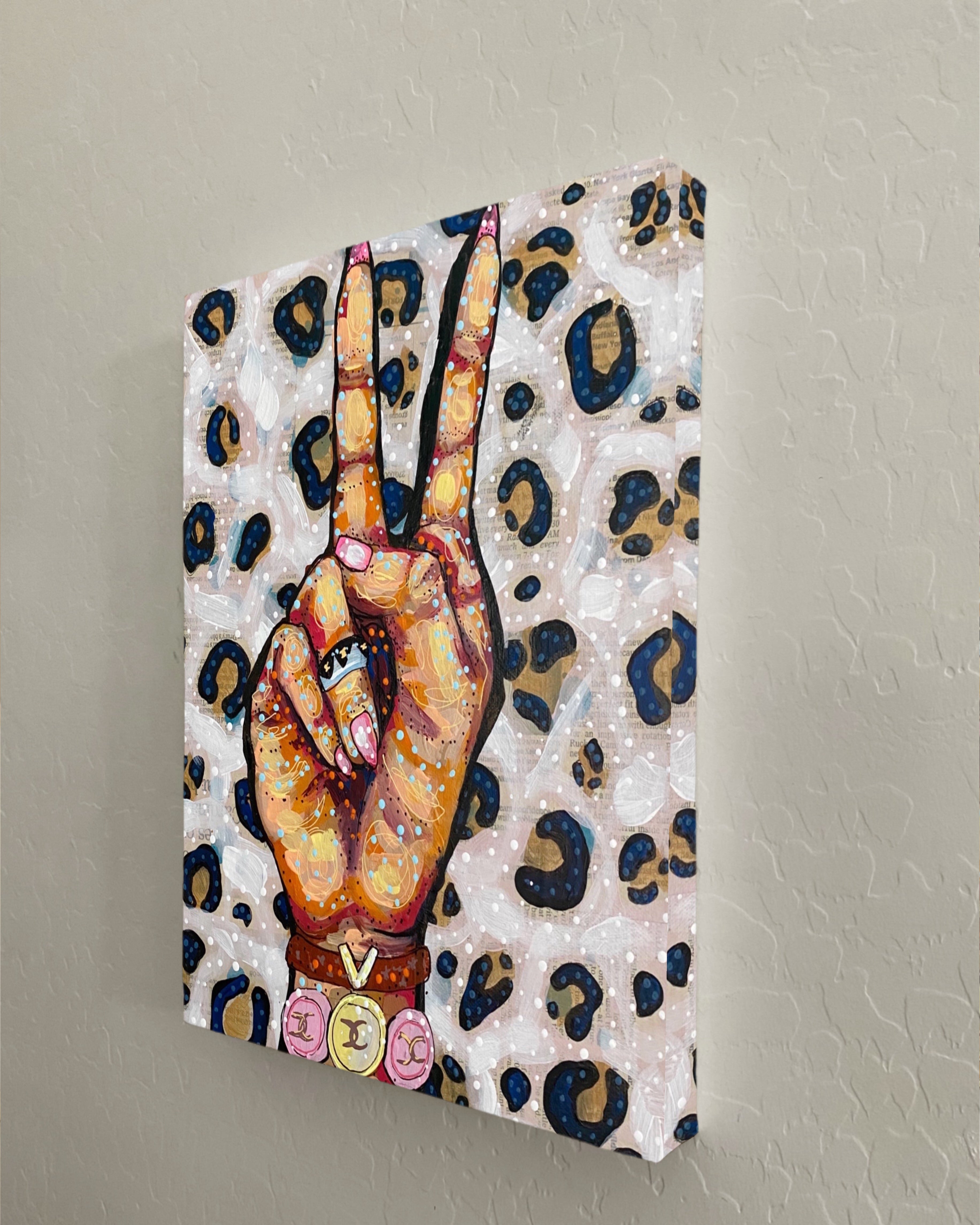 Peace, Love Fashion & Leopard - Limited Edition Print