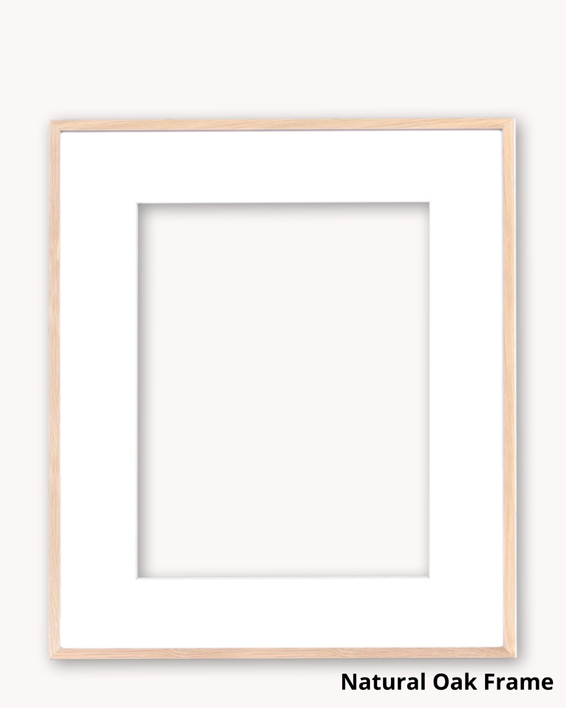 Natural Modern Wood Frame ( for works on paper, gesso board and canvas panel )