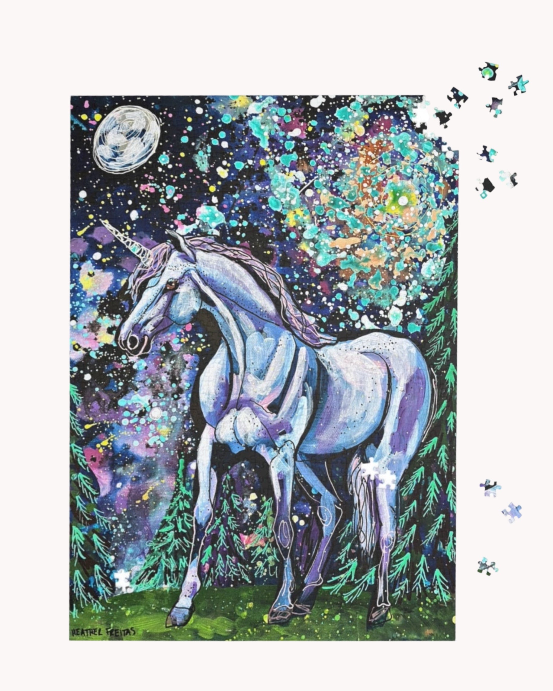 Sprial Galaxy Unicorn Limited Edition Puzzle