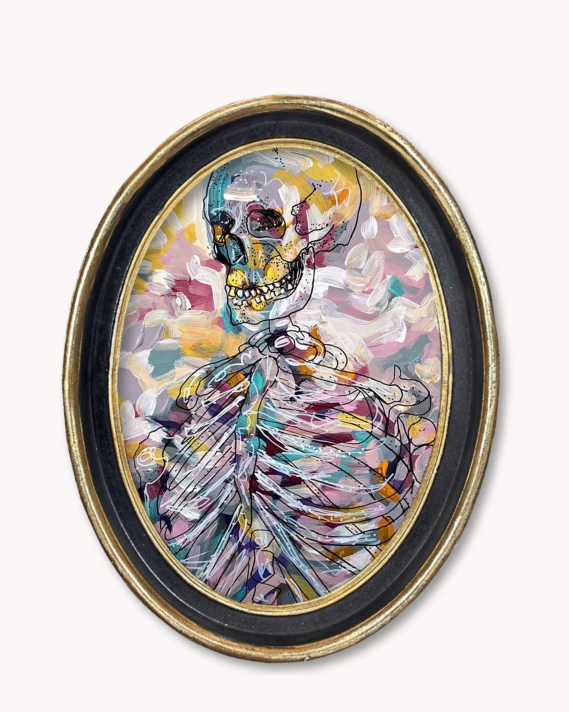 Pastel Skeleton Power Trinket Tray