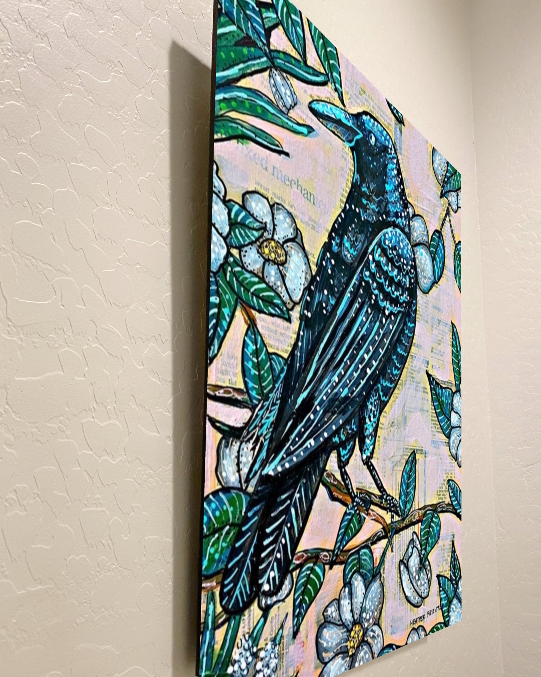 Vintage Floral Raven - Limited Edition Print