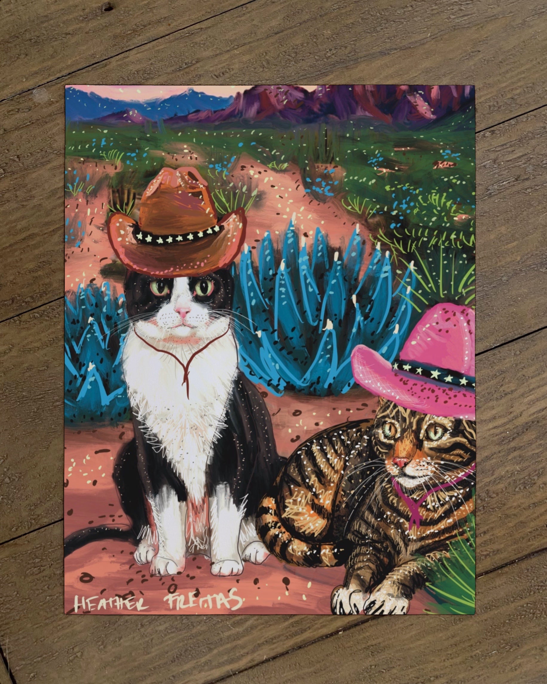 Cowboy Cats - Limited Edition Print