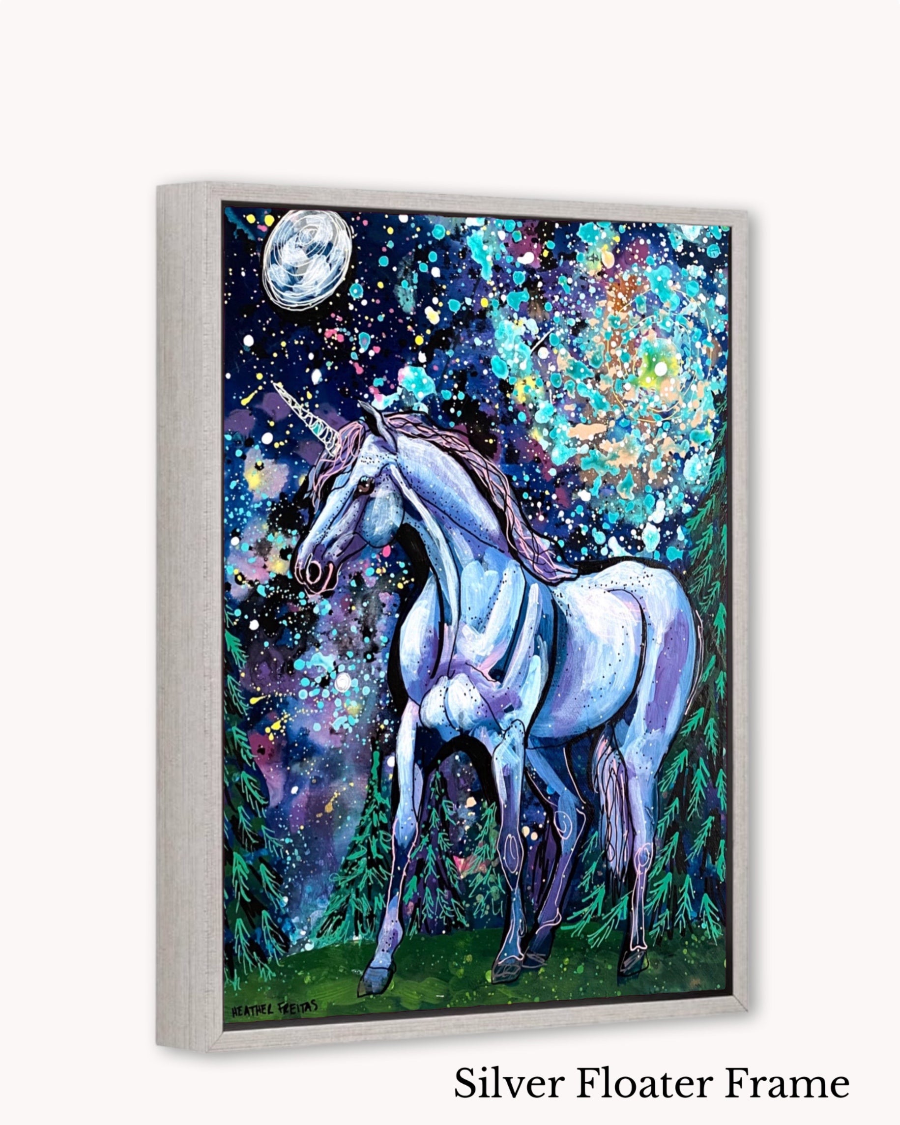 Spiral Galaxy Unicorn ( Original Painting )