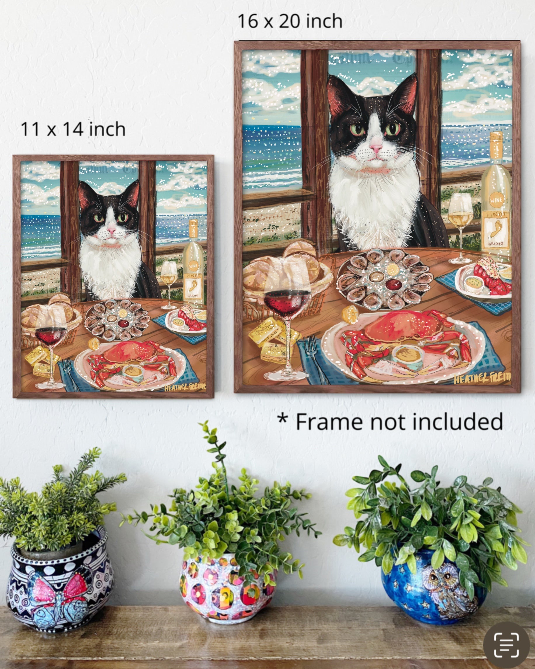 Build Your Own Fancy Feast Cat Art Print - Tuxedo