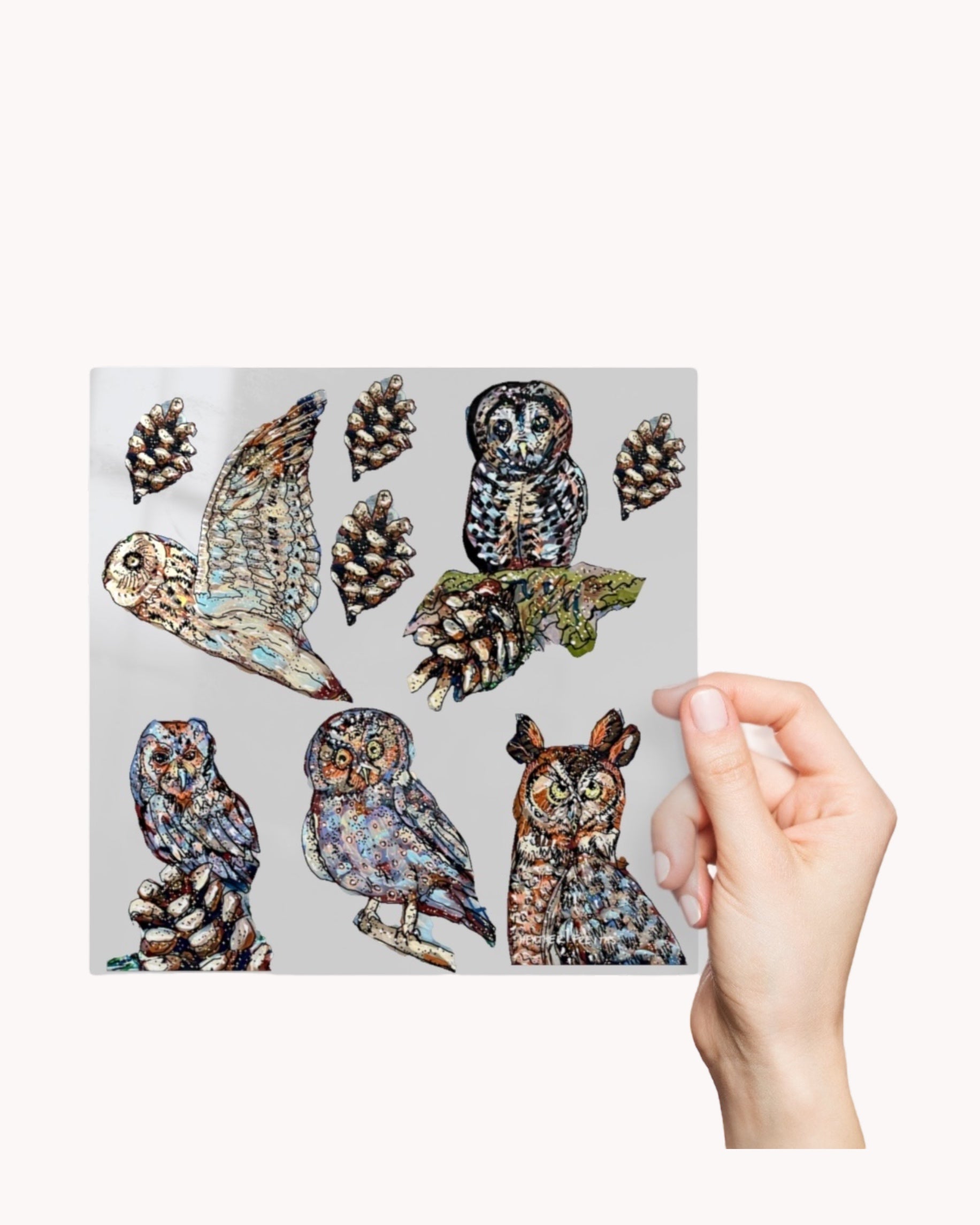 Owls Permanent Stickers