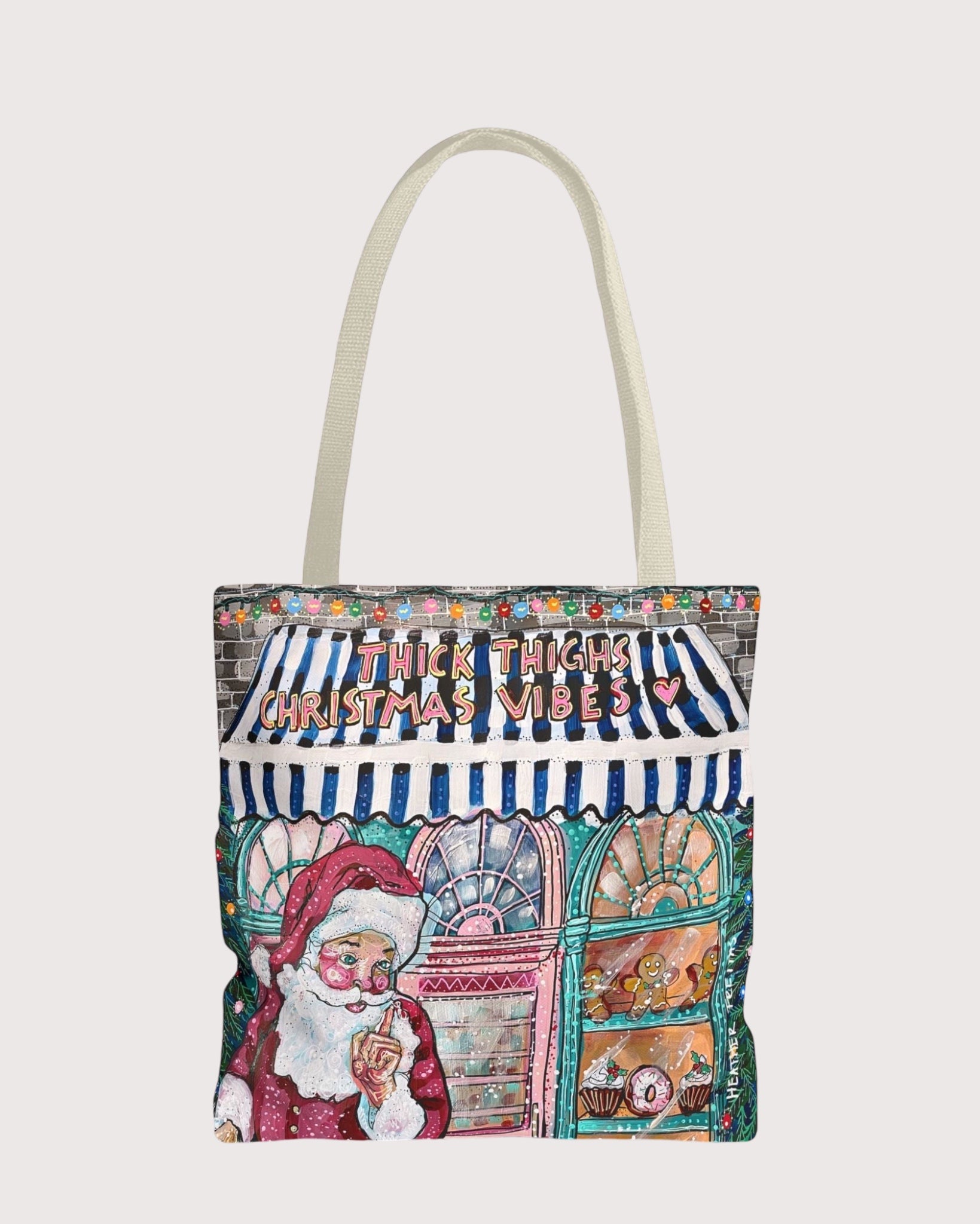 Thick Thighs Christmas Vibes Tote Bag