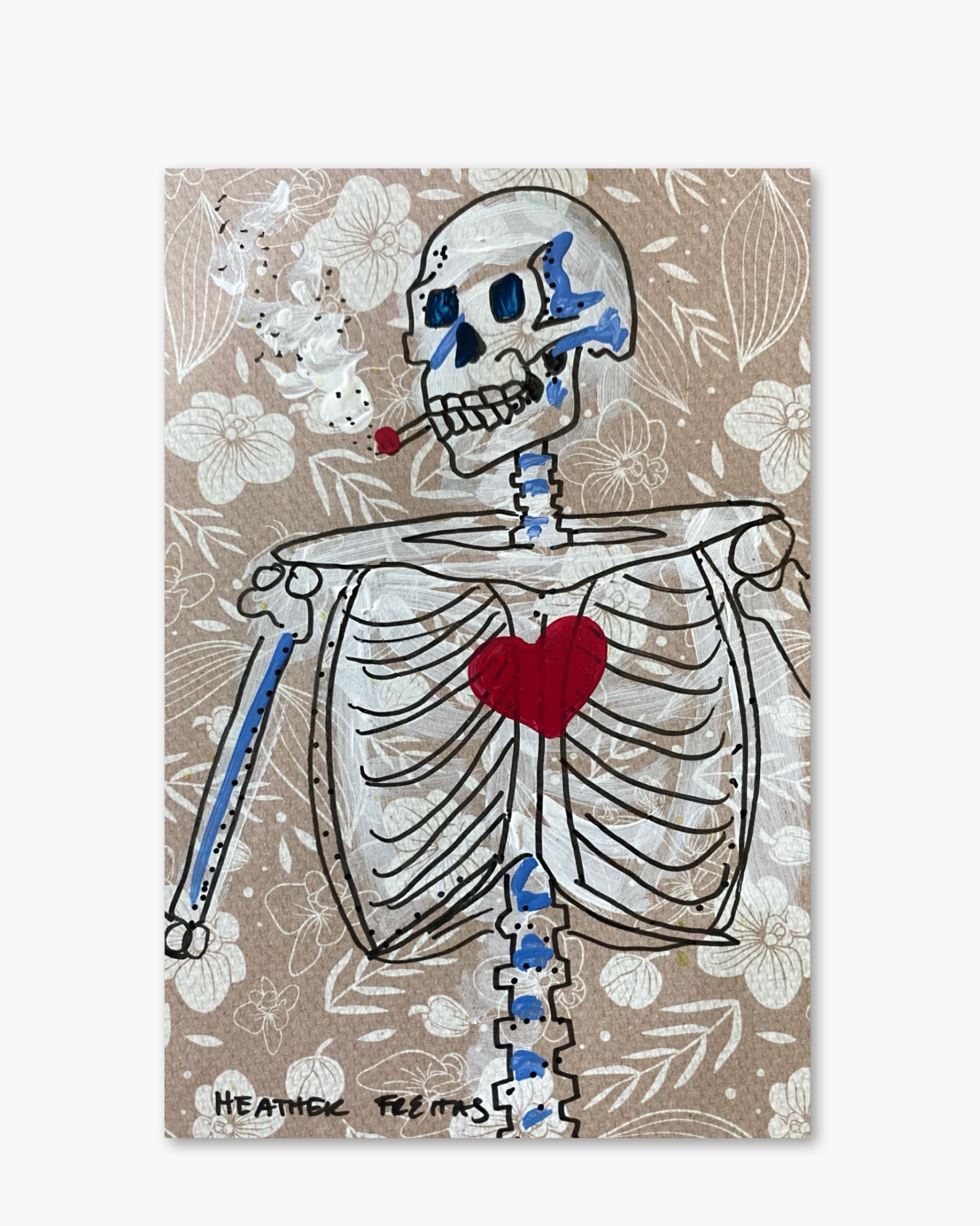 Skeleton Sketch 4 ( Original Painting )