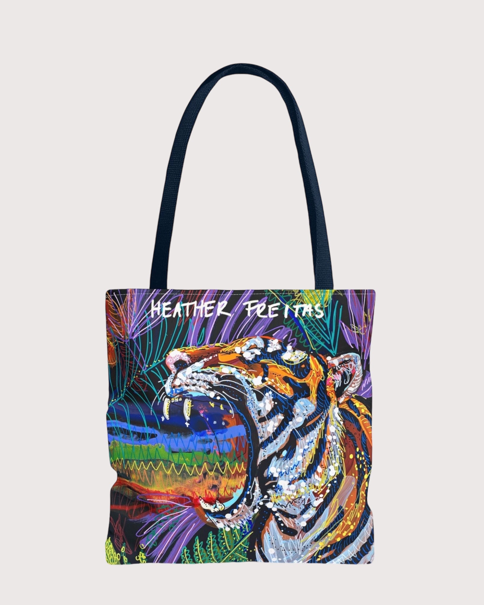 Rainbow Tiger Tote Bag