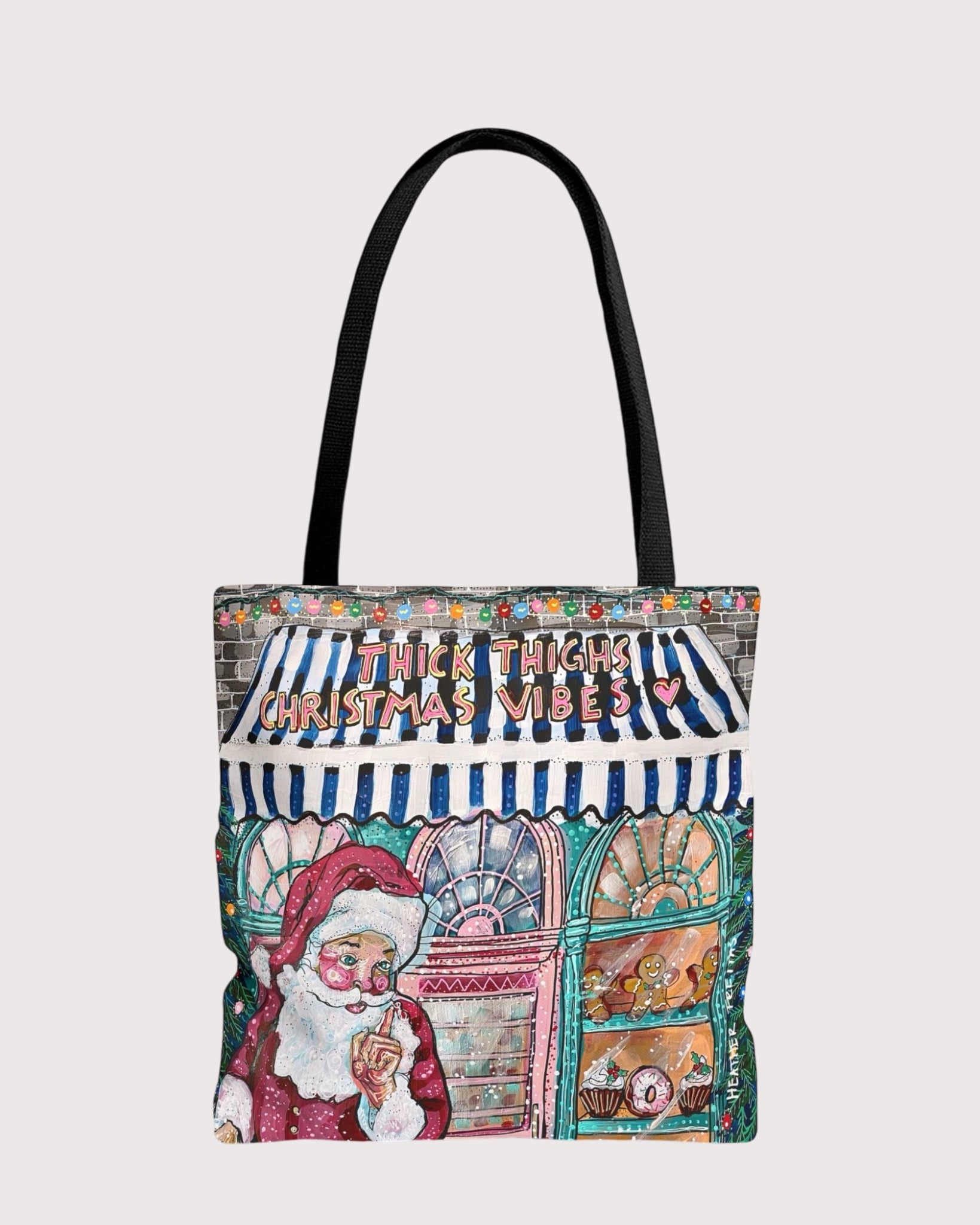 Thick Thighs Christmas Vibes Tote Bag