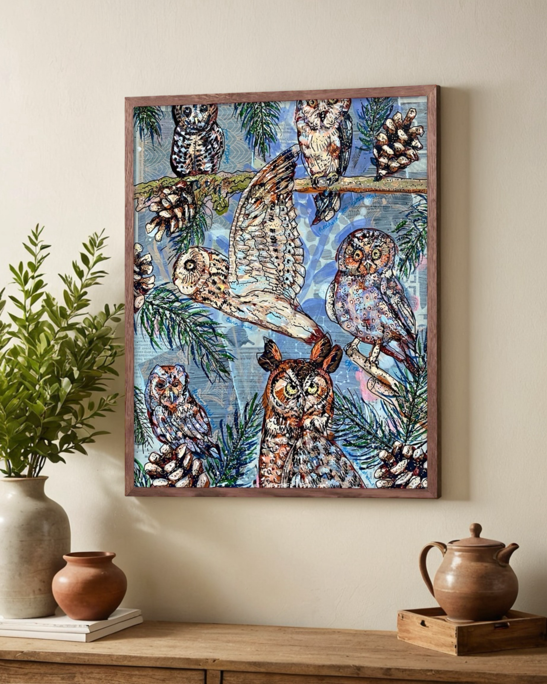 Owl Specimens - Limited Edition Print