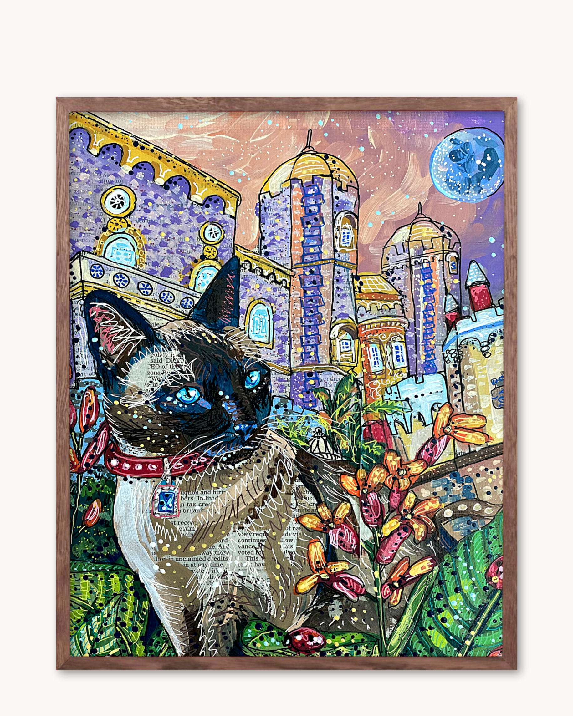 Moon Castle Cat - Limited Edition Print