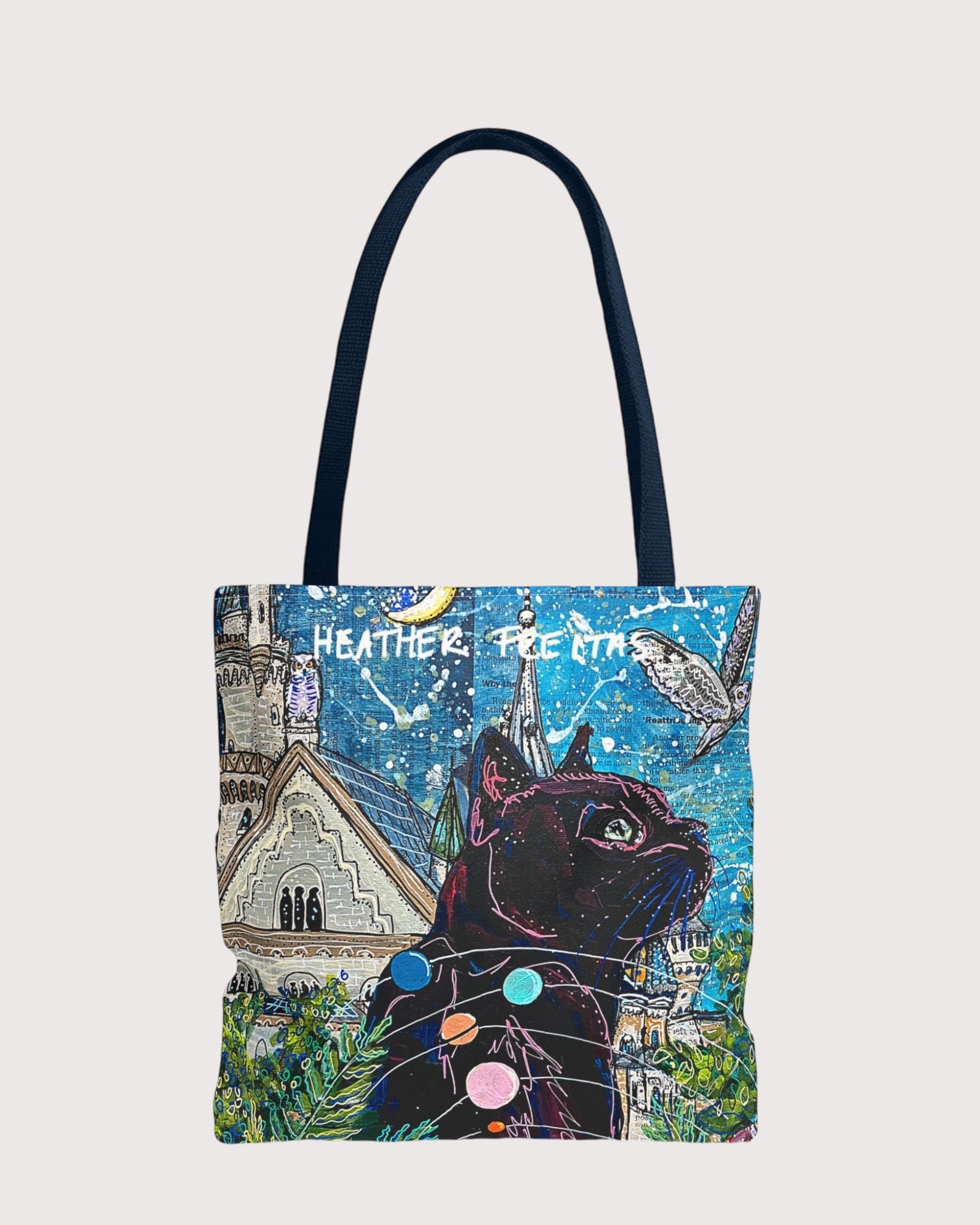 Jupiter Black Cat Tote Bag