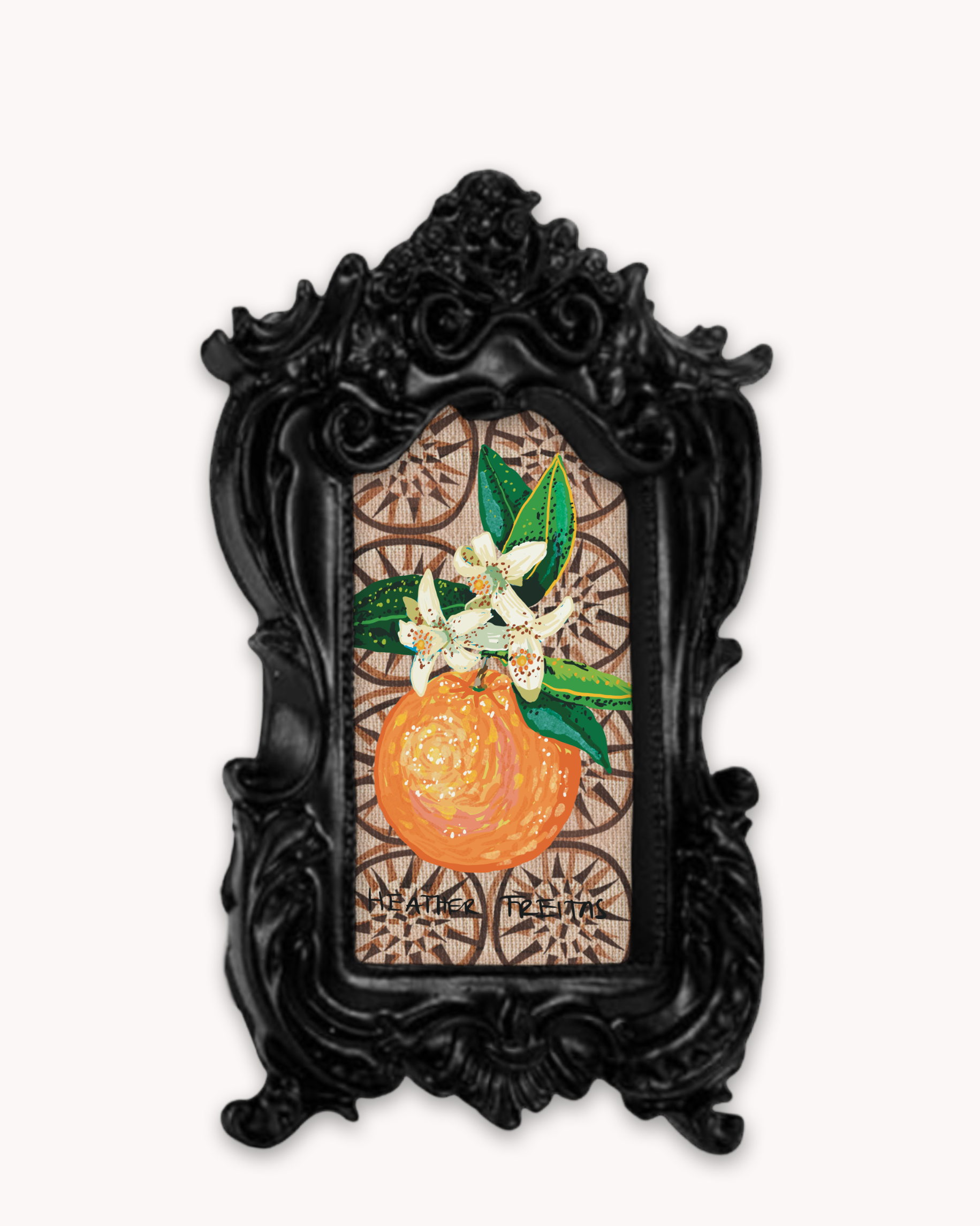 Orange Citrus Framed Magnet