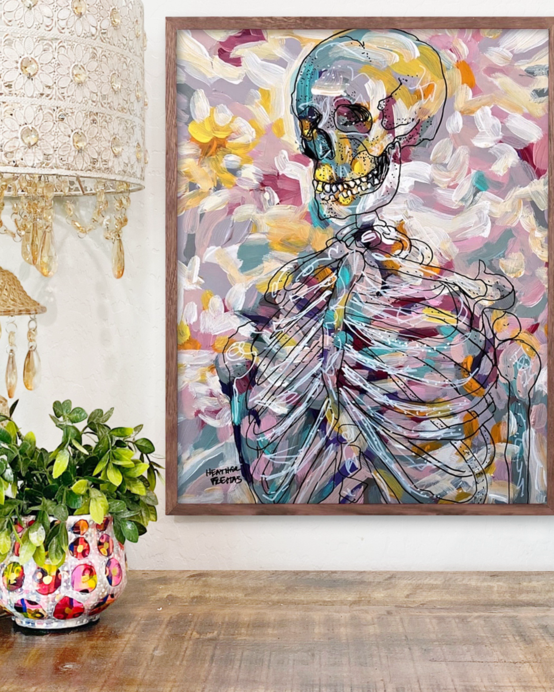 Pastel Skeleton - Limited Edition Print