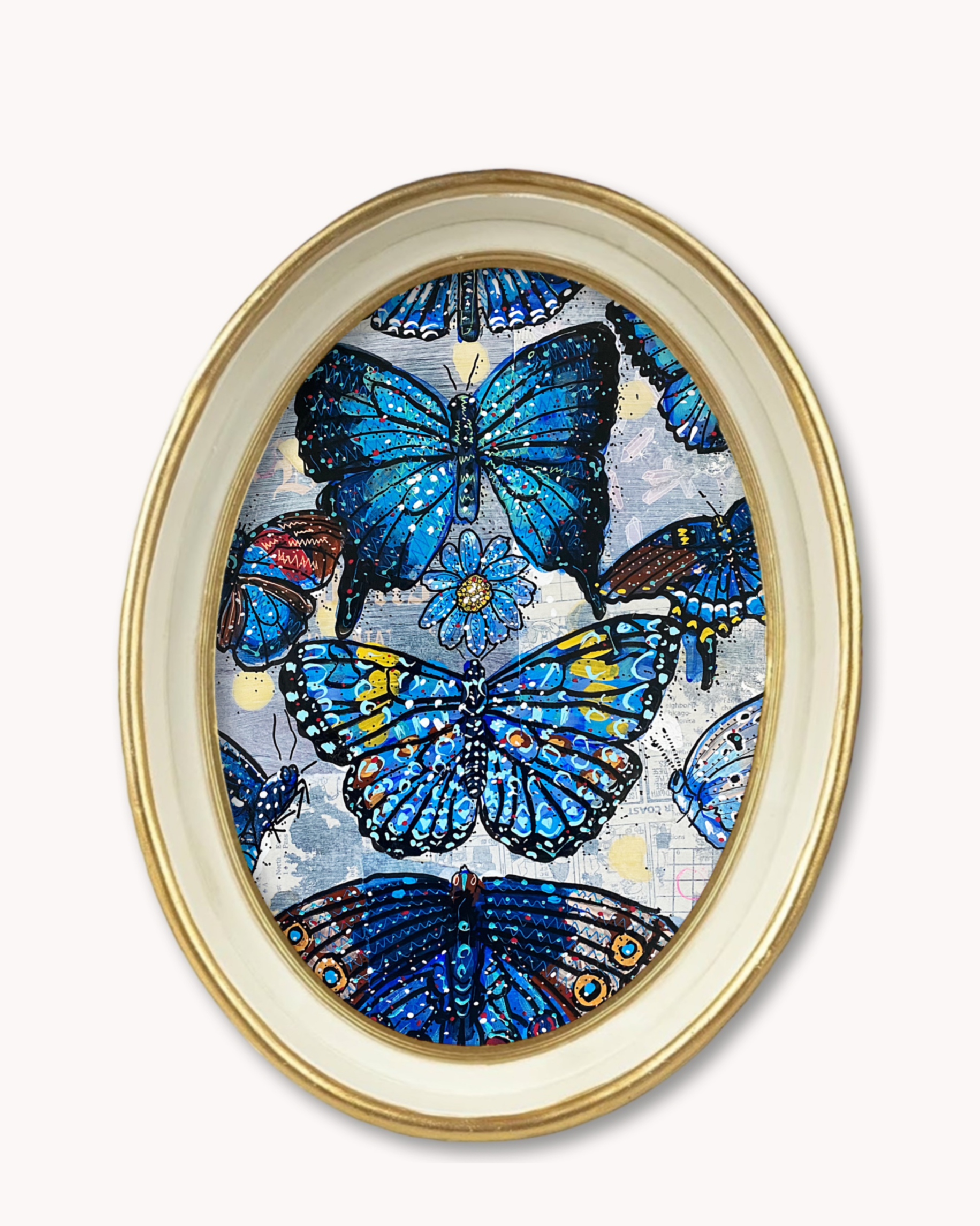 Butterfly Blue Trinket Tray