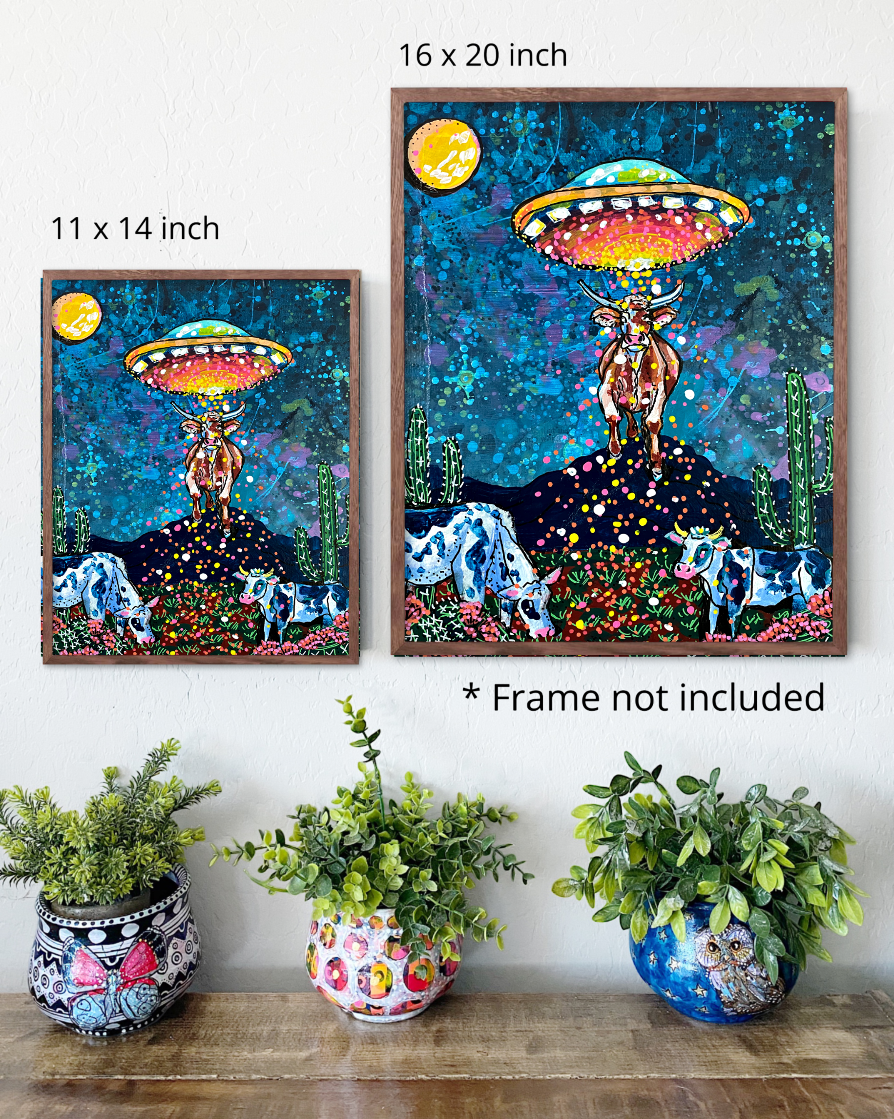 Desert Cow UFO - Limited Edition Print