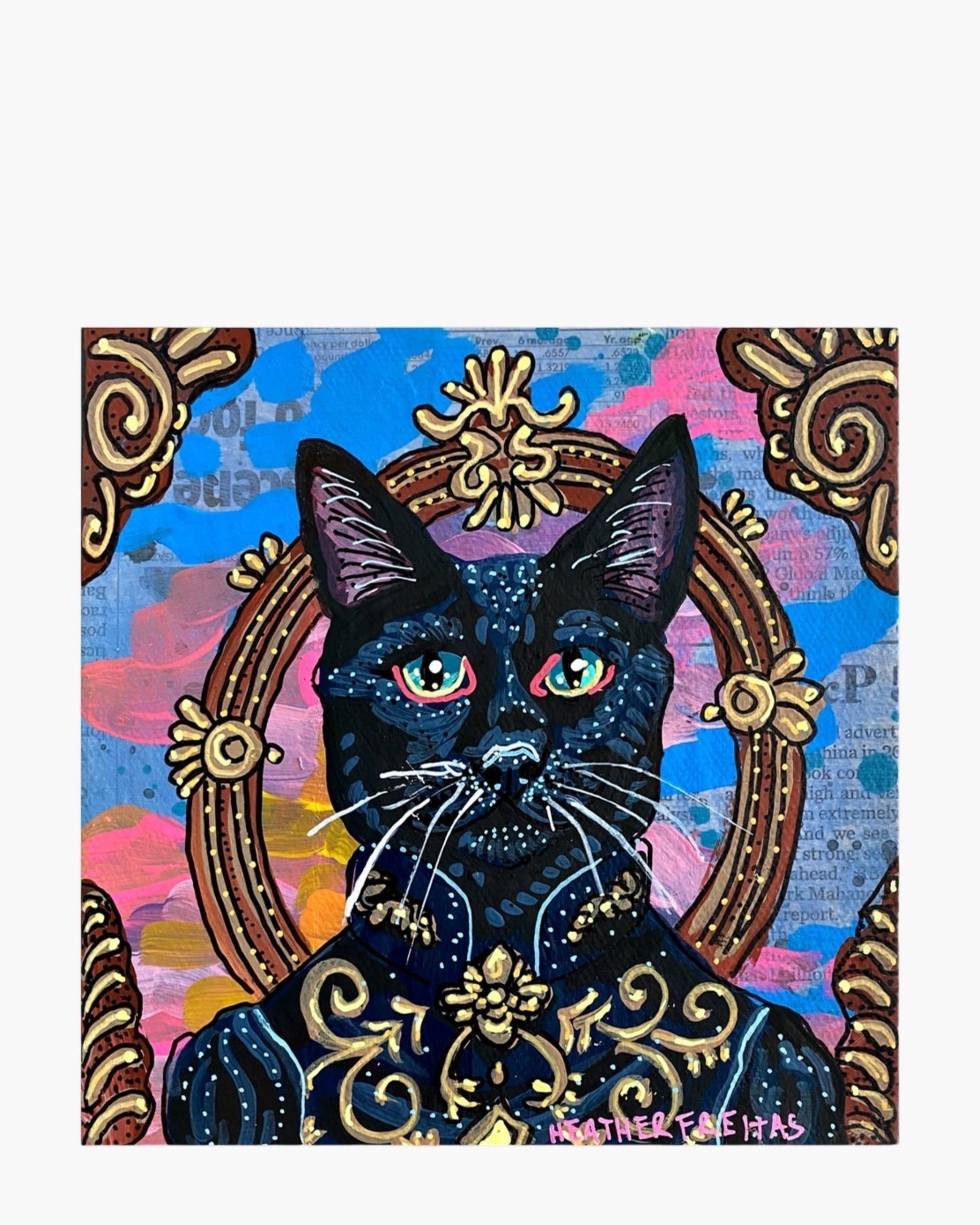 Royal Black Cat - Limited Edition Signed Paper Printt