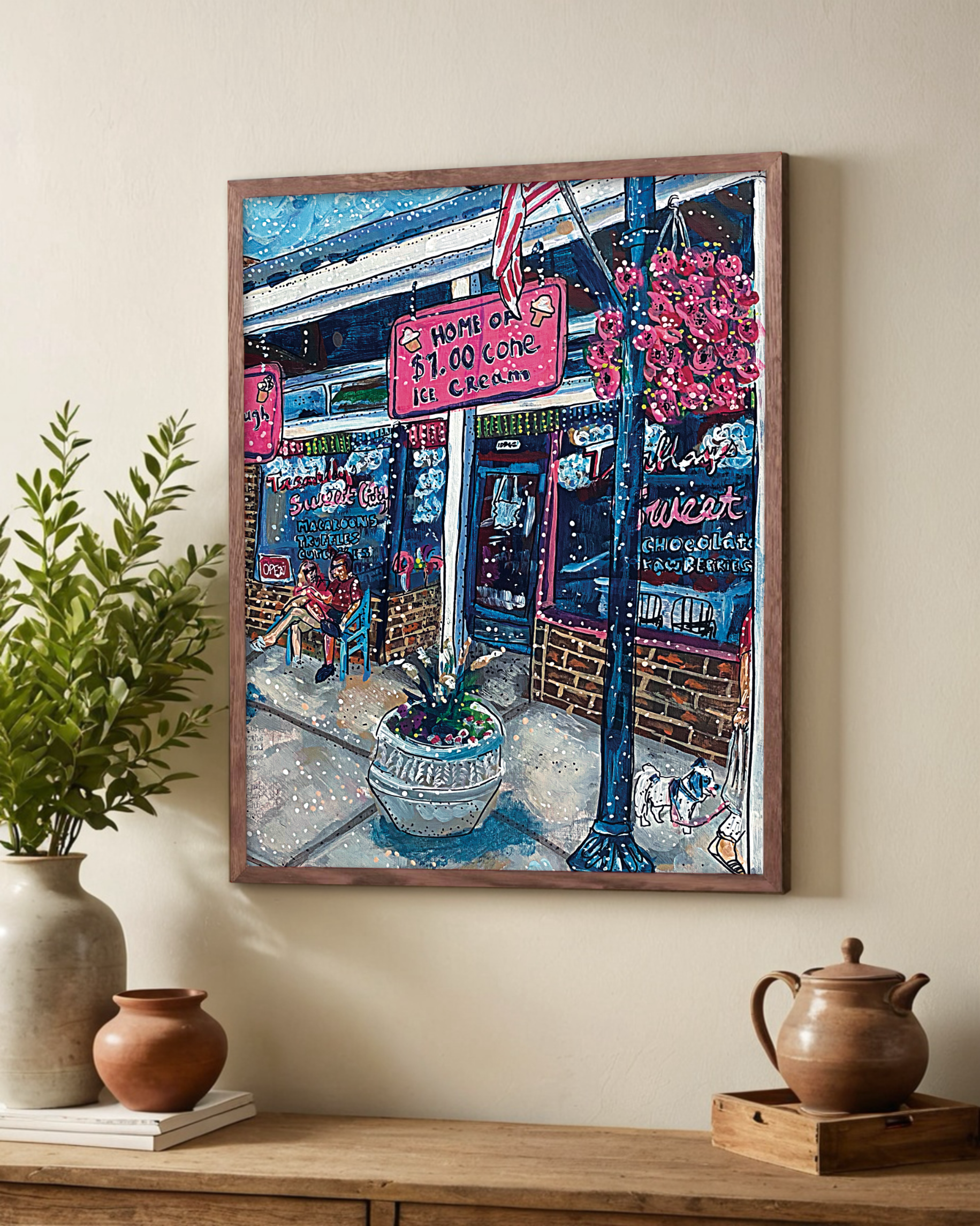 Vintage Icecream Shop - Limited Edition Print