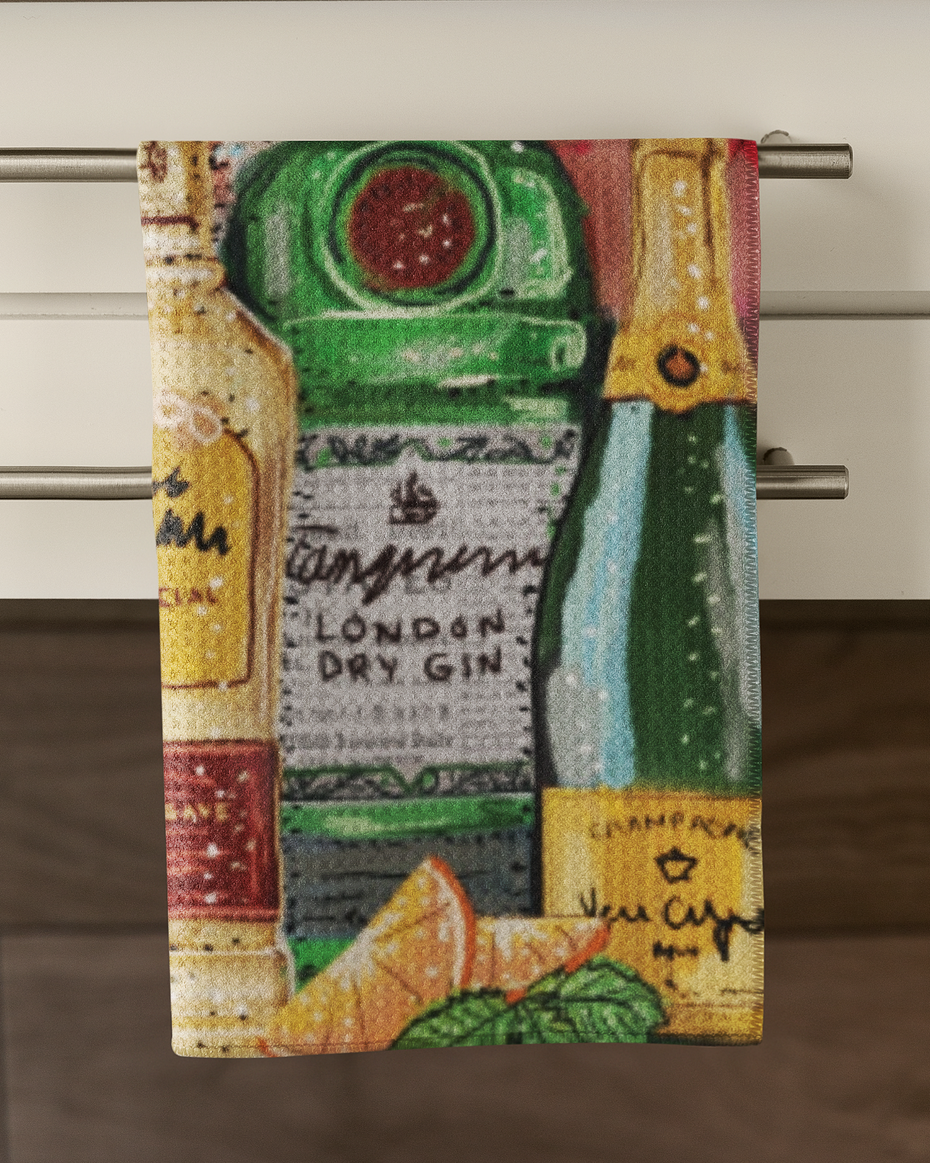 Cocktails Tea Towel