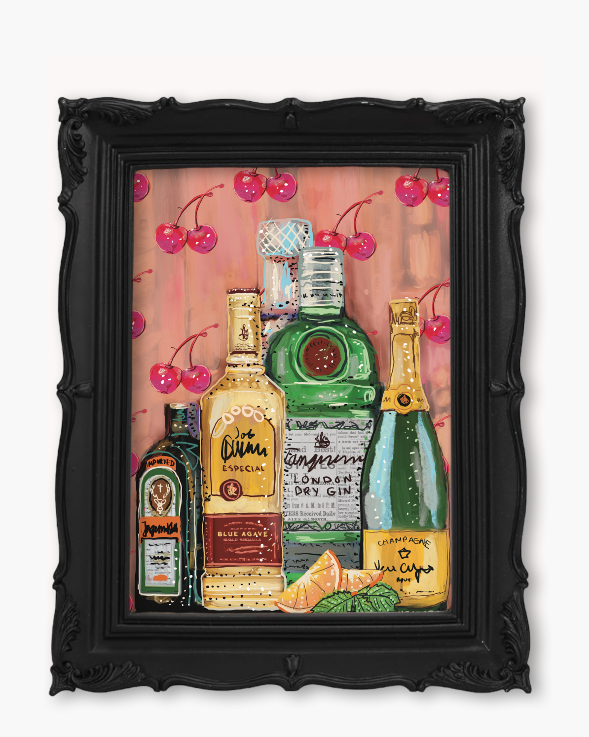 Cocktails Fine Art Magnet ( Large )