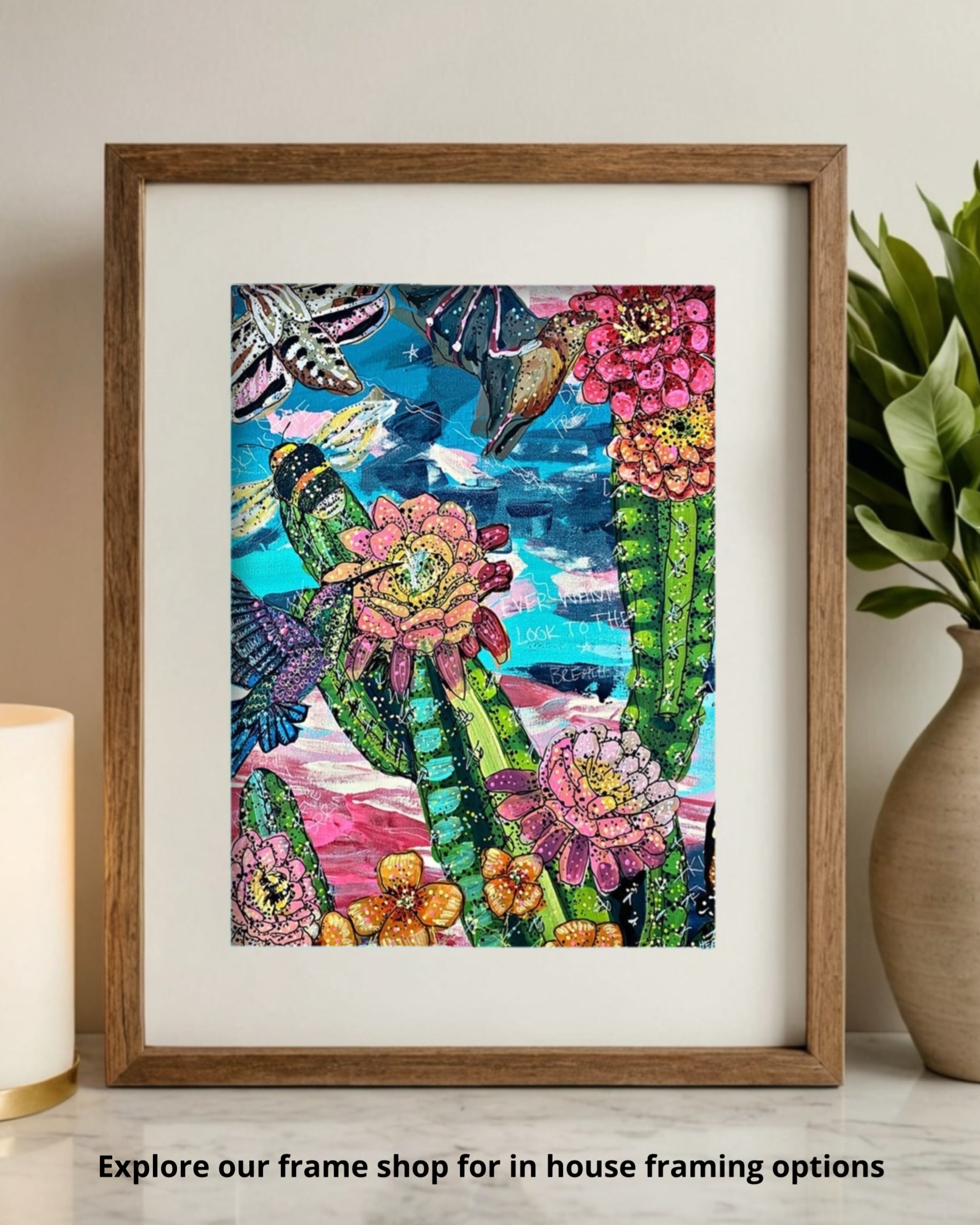 Twilight Desert Pollinators - Limited Edition Print