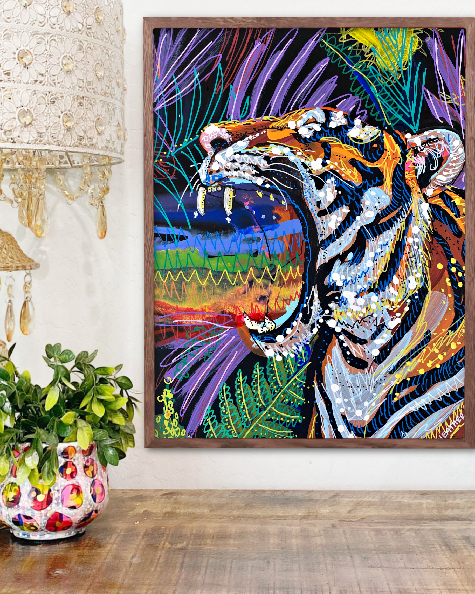 Tiger Tides & Rainbow Vibes - Limited Edition Print