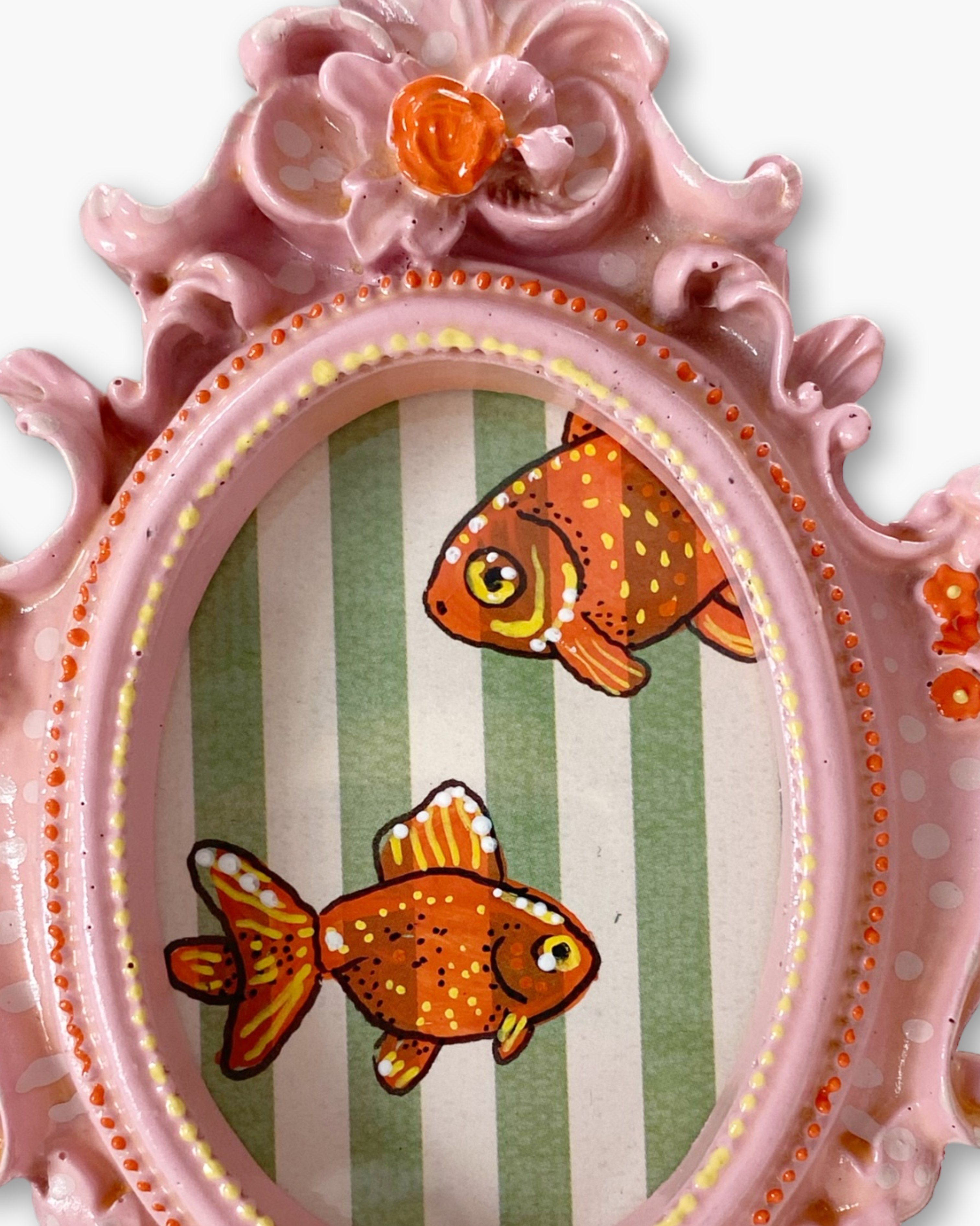 Fancy Goldfish ( Mini Original Painting )