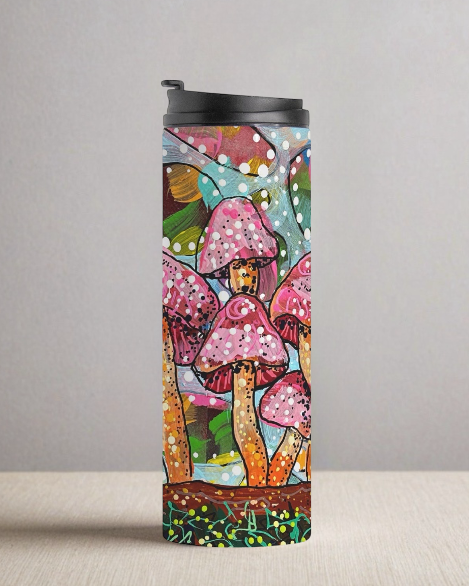 Cotton Candy Caps Thermal Tumbler 16 oz.