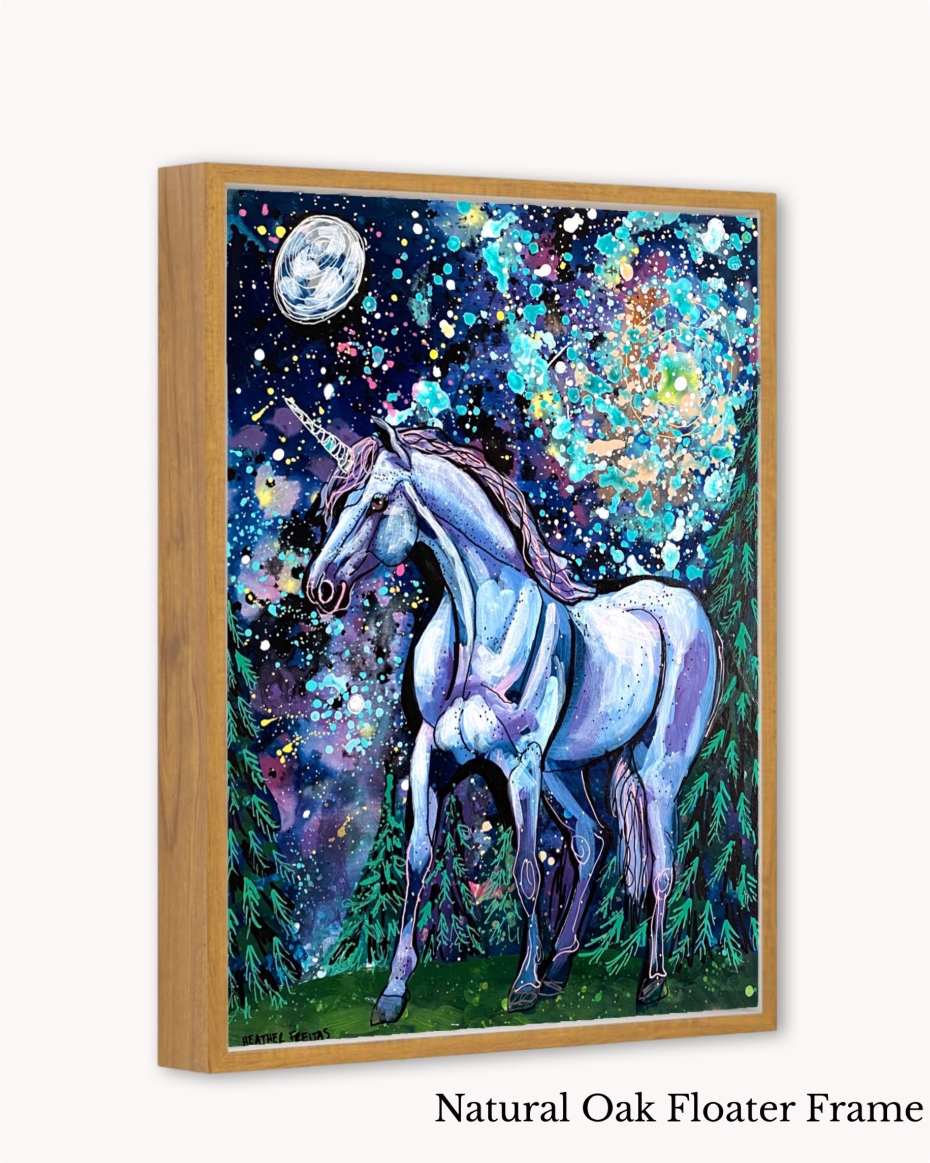 Spiral Galaxy Unicorn ( Original Painting )