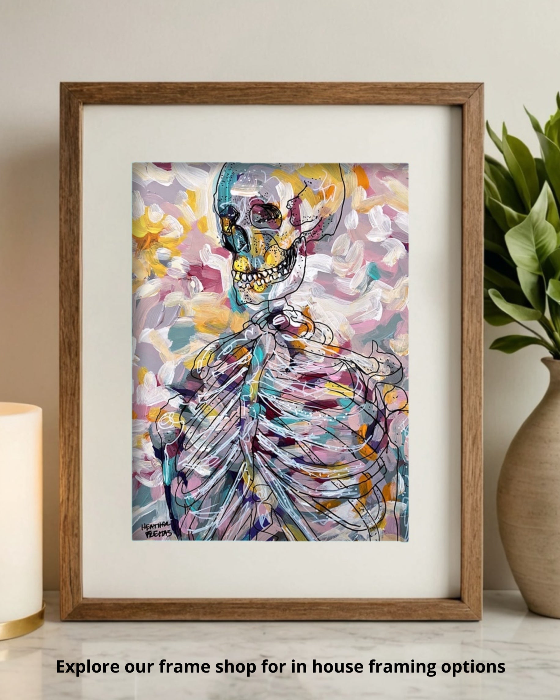 Pastel Skeleton - Limited Edition Print