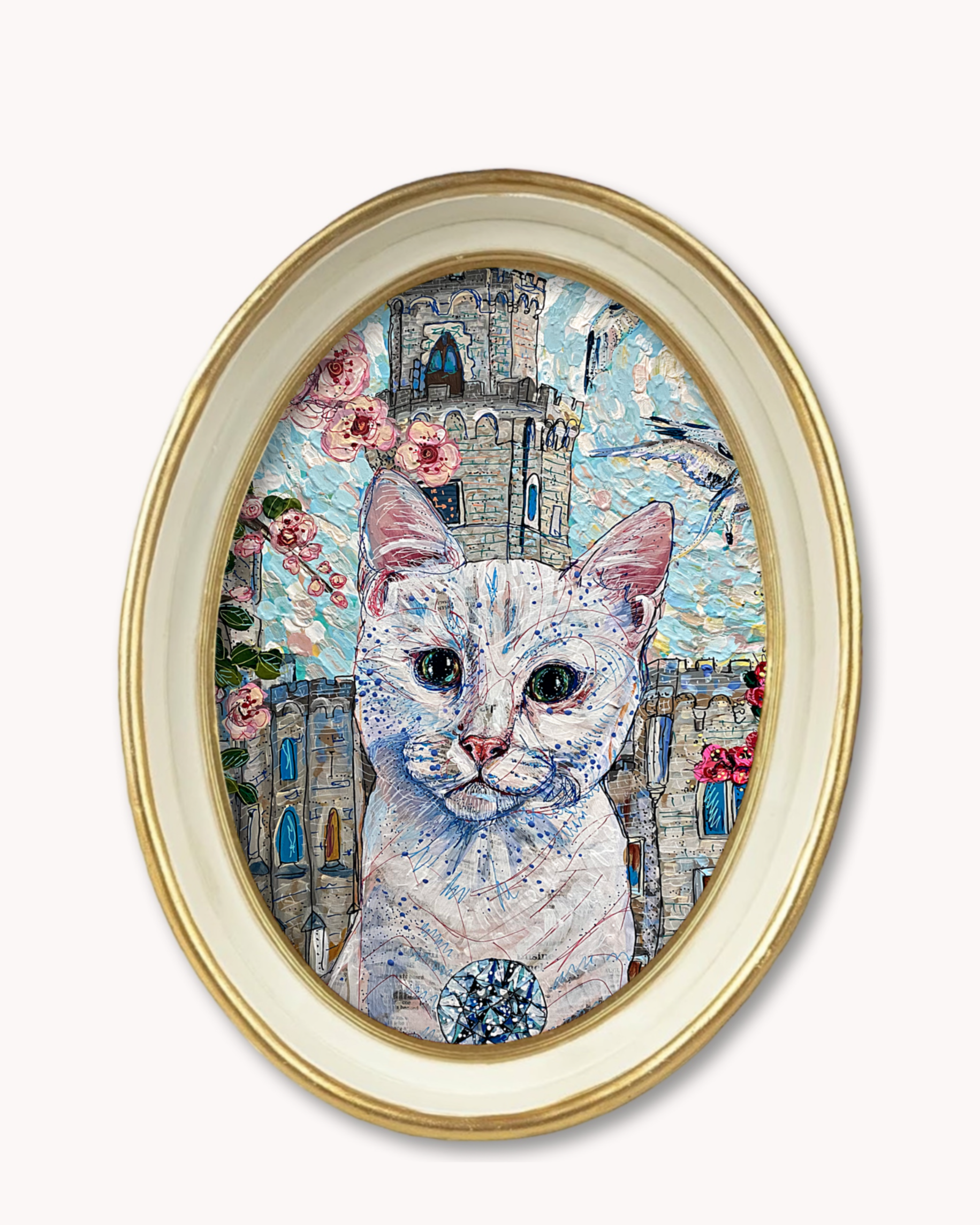 Blossom Castle Cat Trinket Tray