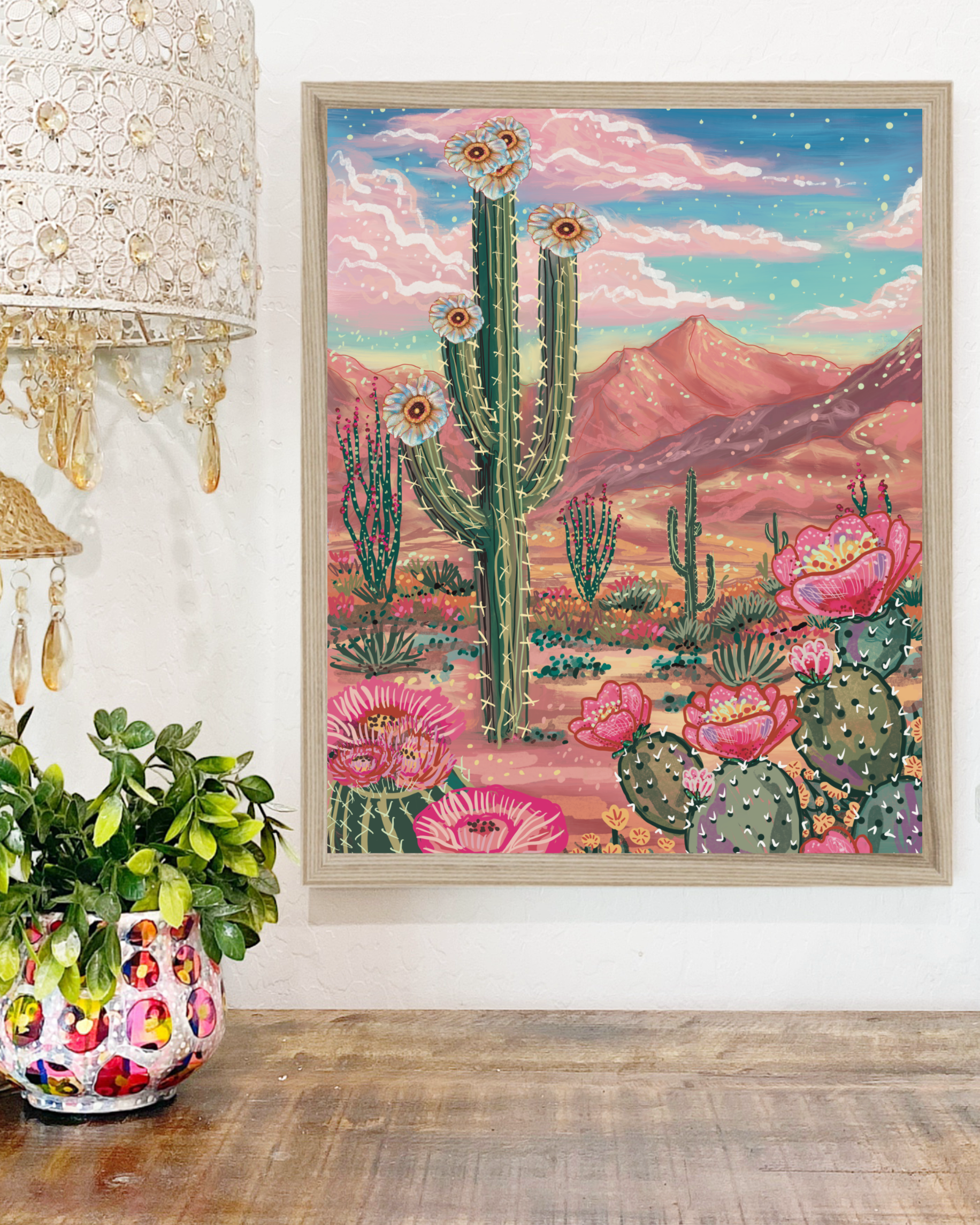 Floral Desertscape - Limited Edition Signed Paper Print