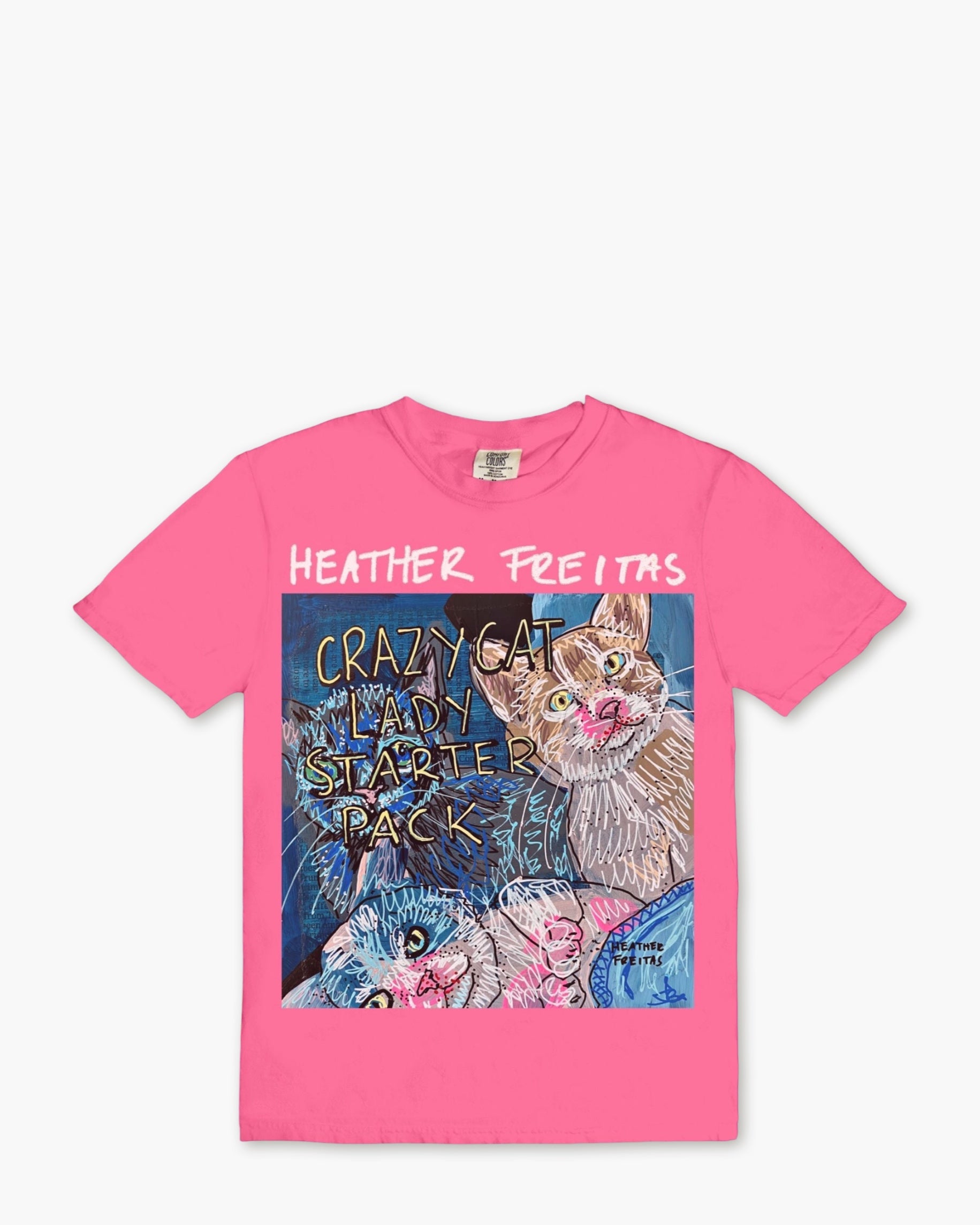 Crazy Cat Lady Starter Pack Tee