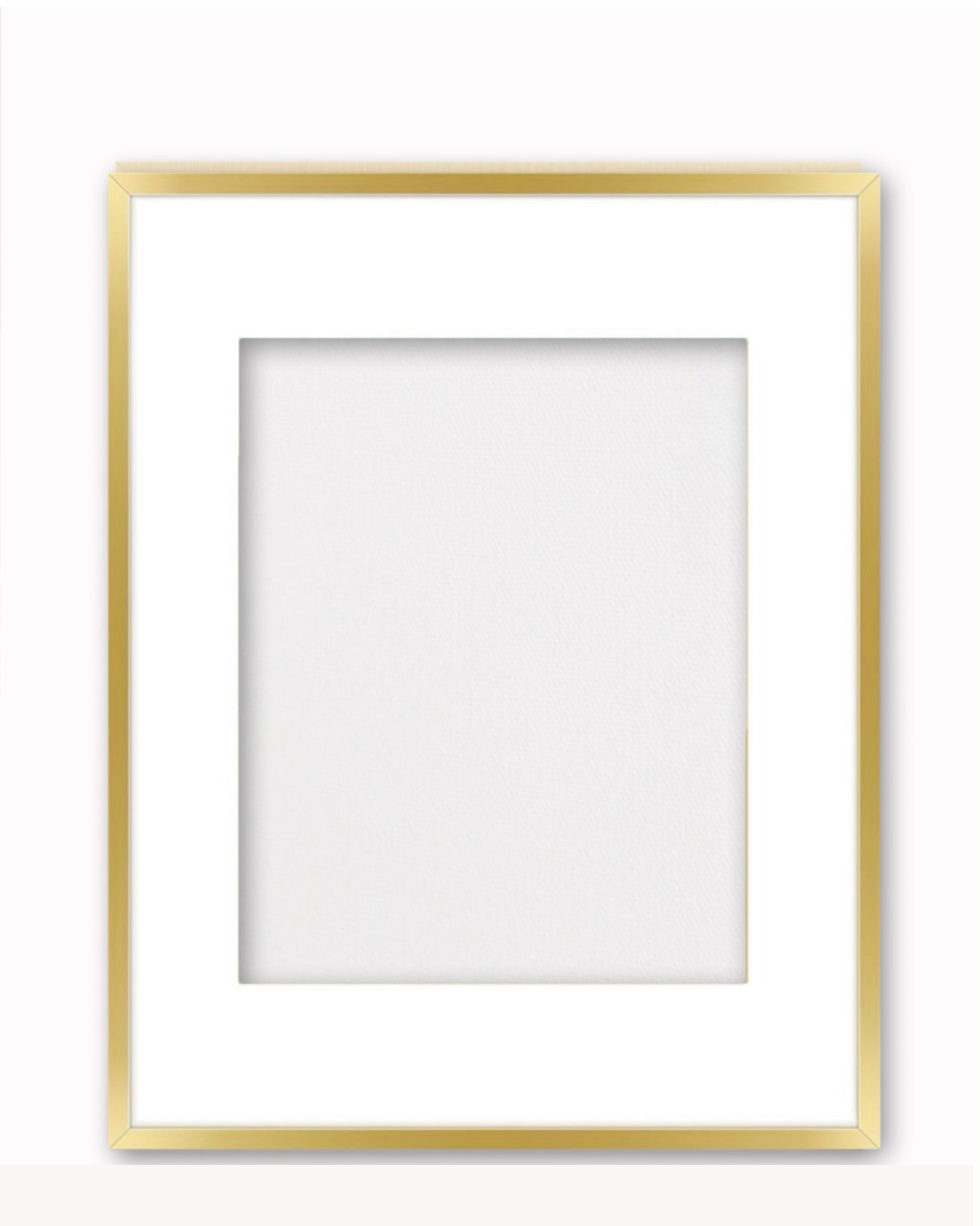 Gold Alluminium Frame ( for works on paper & panel - with glass )