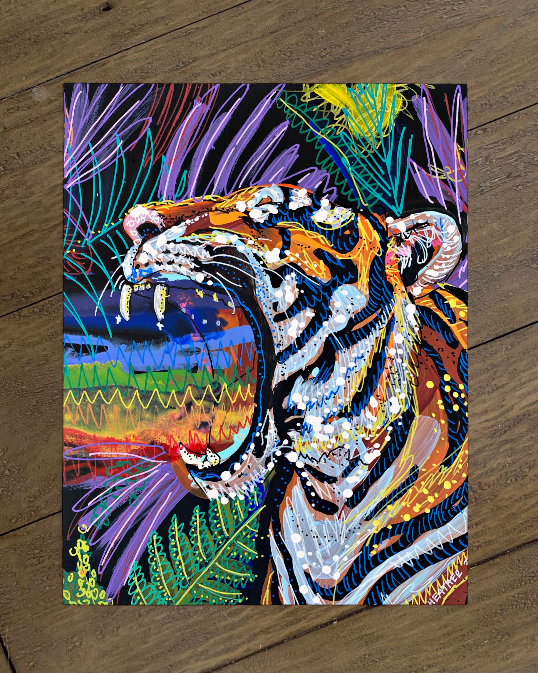 Tiger Tides & Rainbow Vibes - Limited Edition Printb